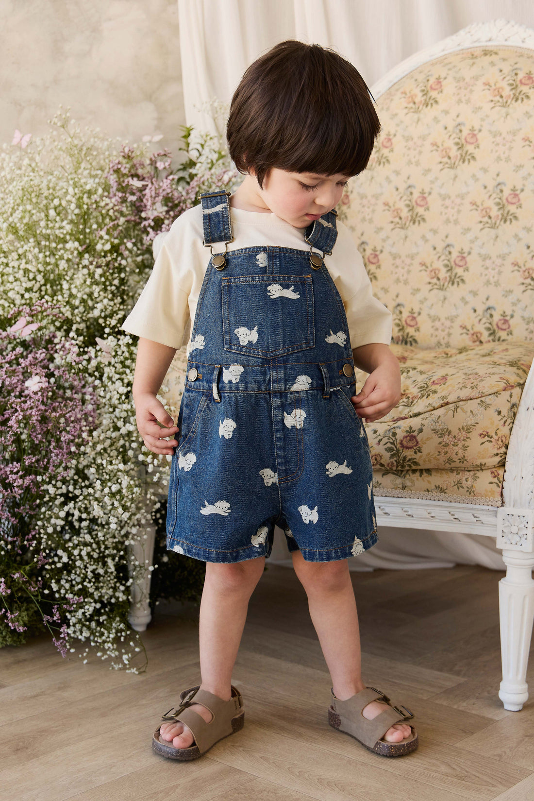 Fenix Short Overall - Finnegan Denim Childrens Overall from Jamie Kay Australia