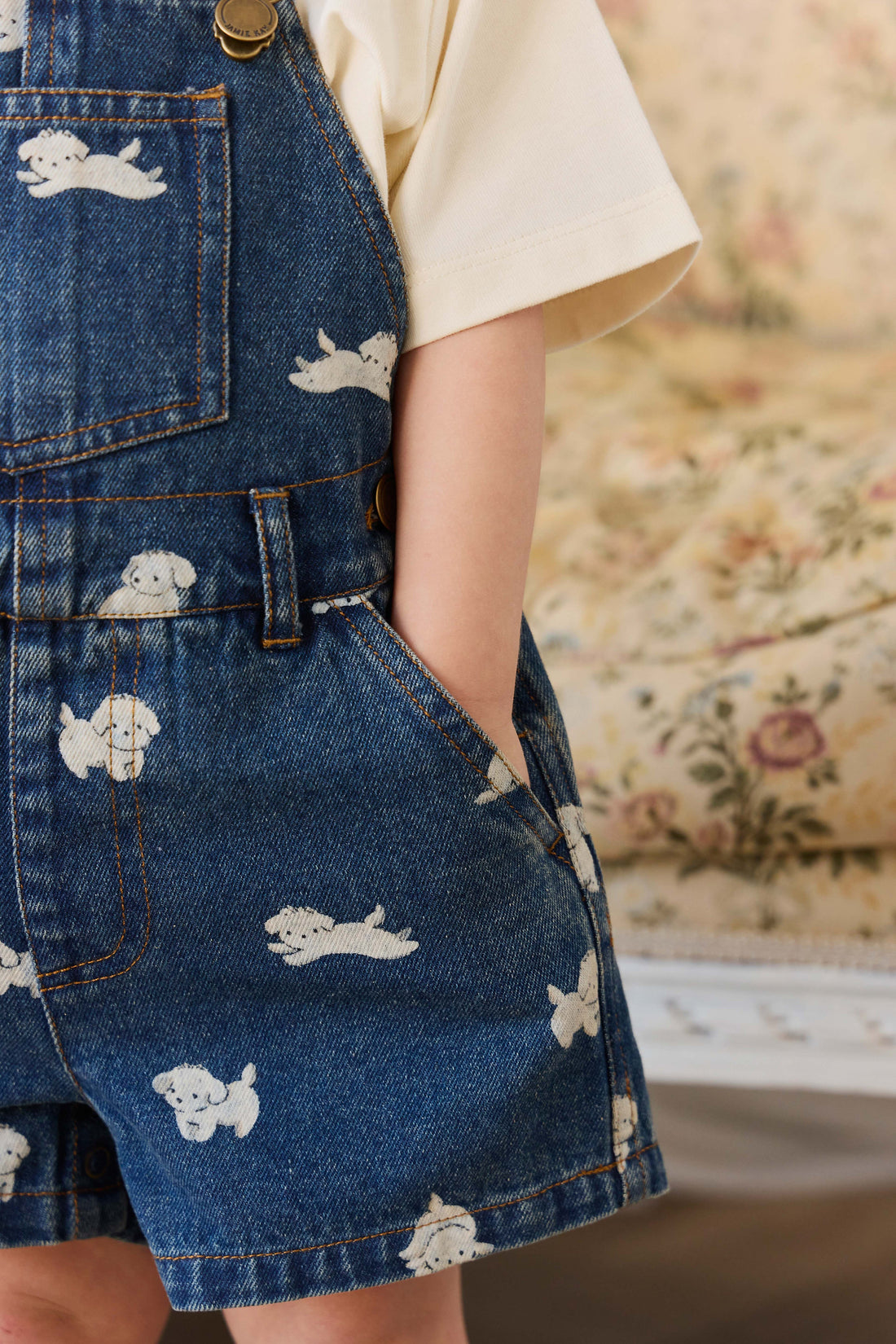 Fenix Short Overall - Finnegan Denim Childrens Overall from Jamie Kay Australia