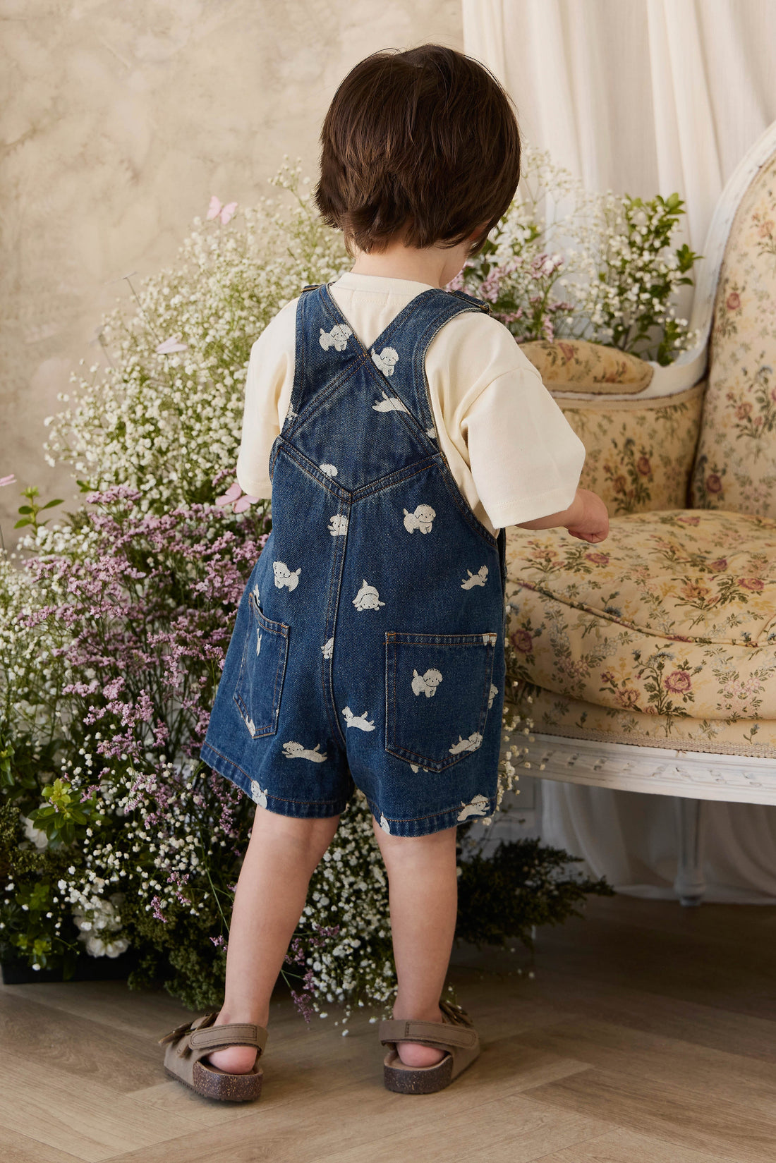 Fenix Short Overall - Finnegan Denim Childrens Overall from Jamie Kay Australia