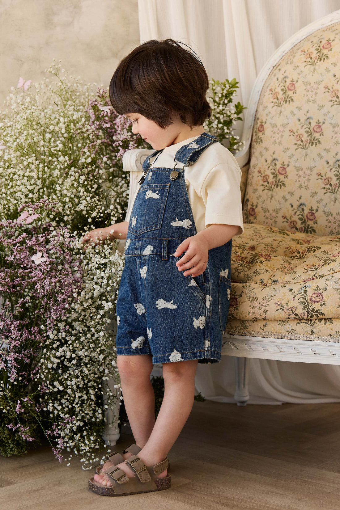 Fenix Short Overall - Finnegan Denim Childrens Overall from Jamie Kay Australia