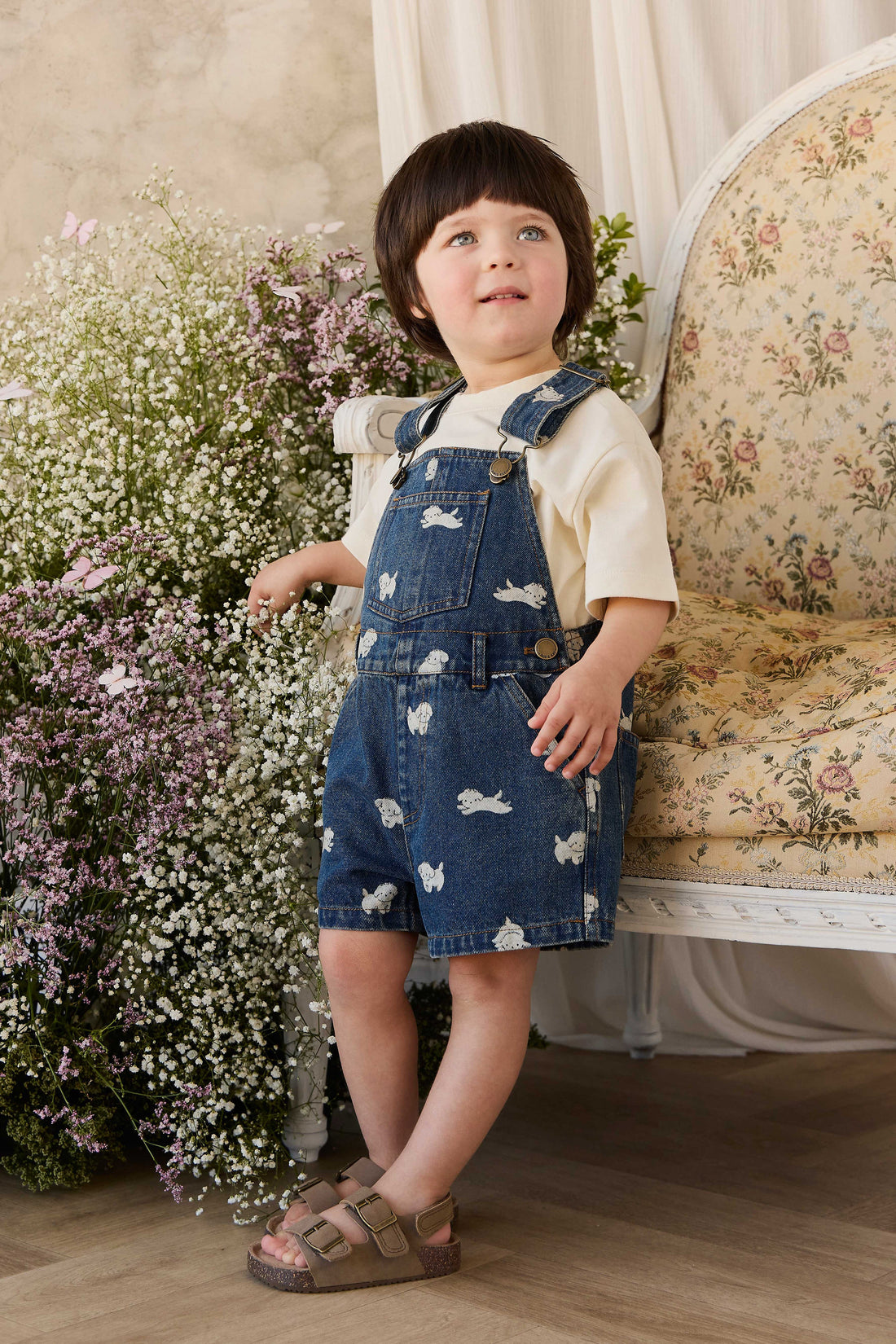Fenix Short Overall - Finnegan Denim Childrens Overall from Jamie Kay Australia