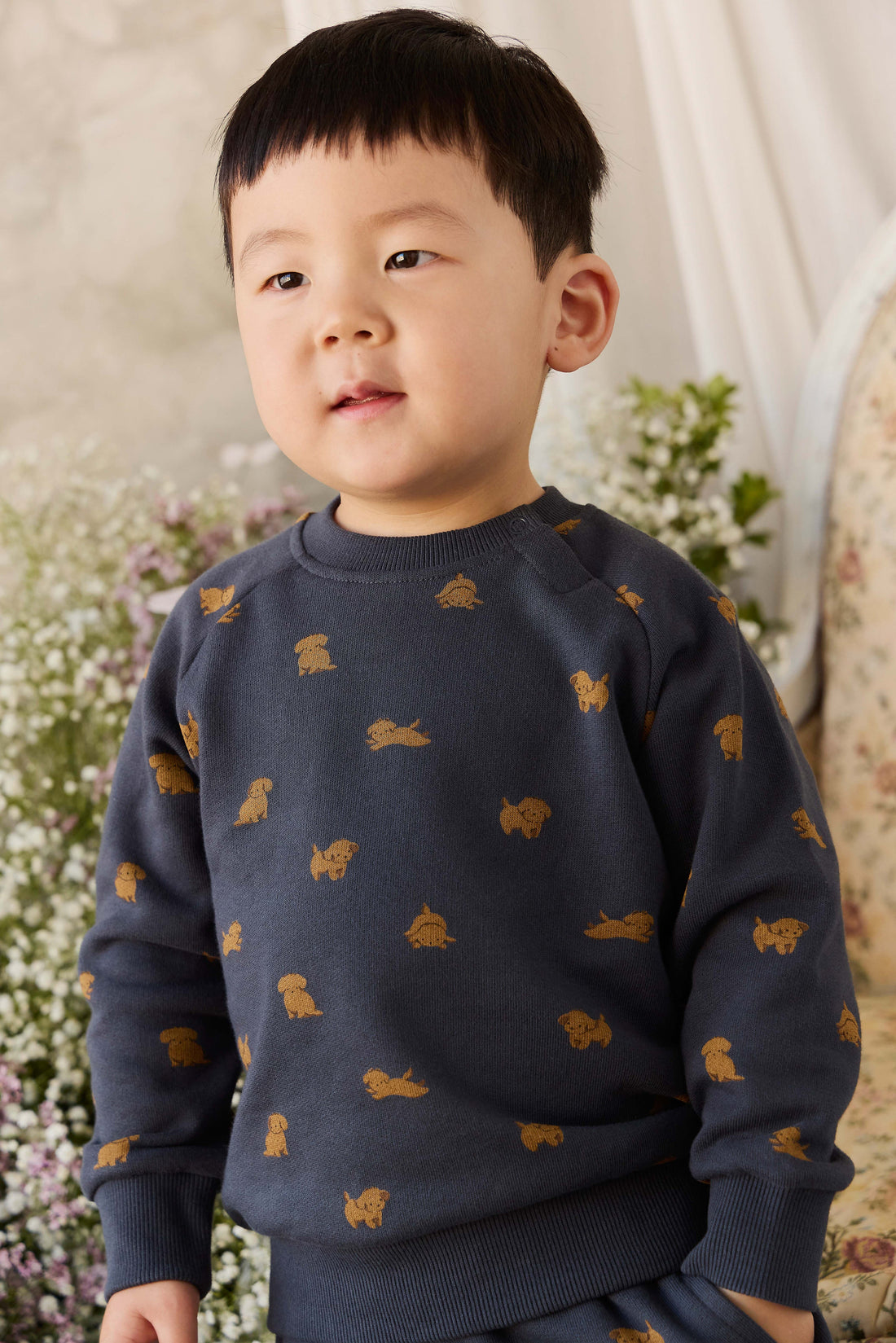 Organic Cotton Flynn Sweatshirt - Playful Milo Captain Childrens Sweatshirting from Jamie Kay Australia