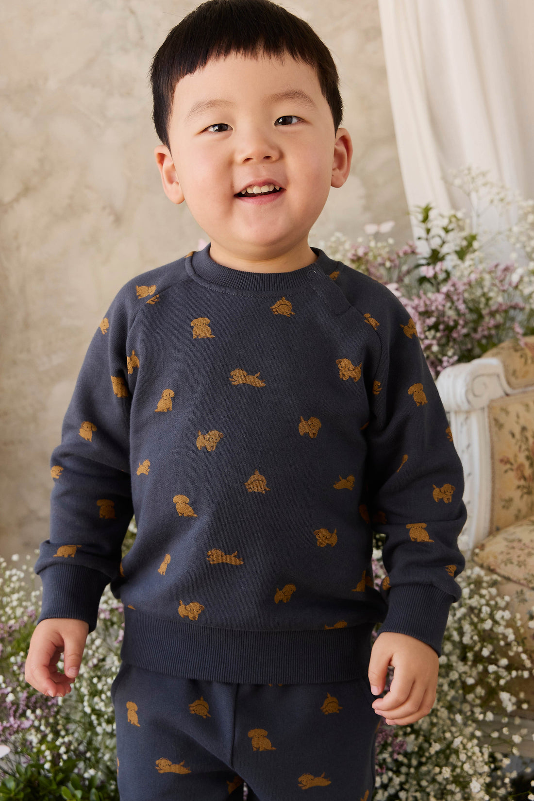 Organic Cotton Flynn Sweatshirt - Playful Milo Captain Childrens Sweatshirting from Jamie Kay Australia