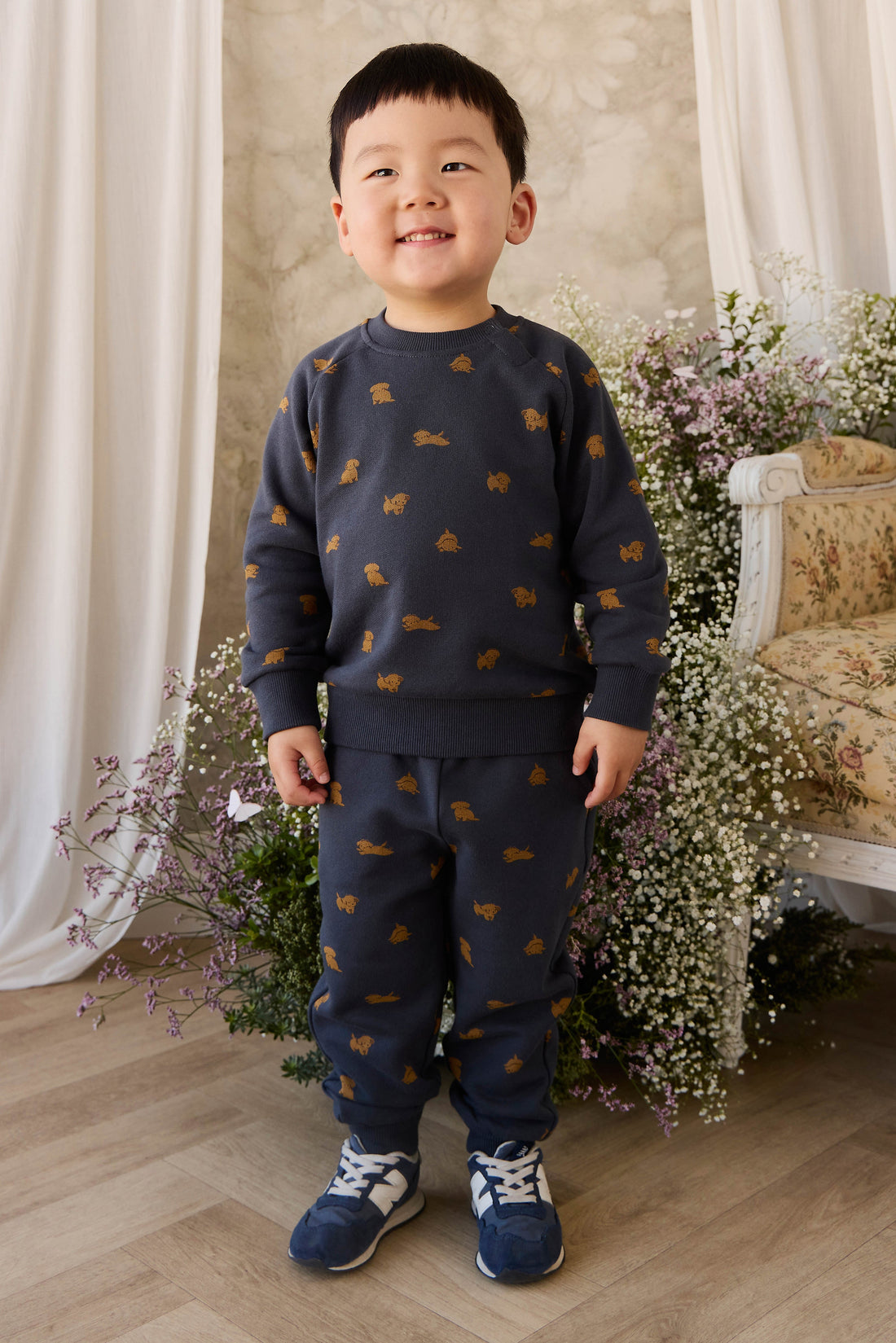 Organic Cotton Nash Track Pant - Playful Milo Captain Childrens Pant from Jamie Kay Australia