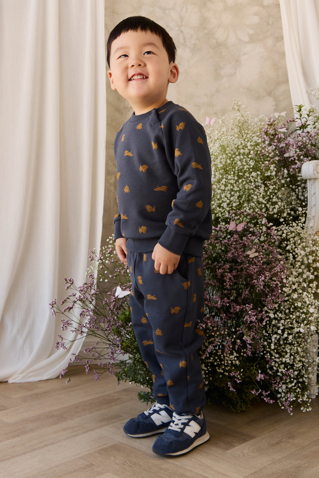 Organic Cotton Nash Track Pant - Playful Milo Captain Childrens Pant from Jamie Kay Australia