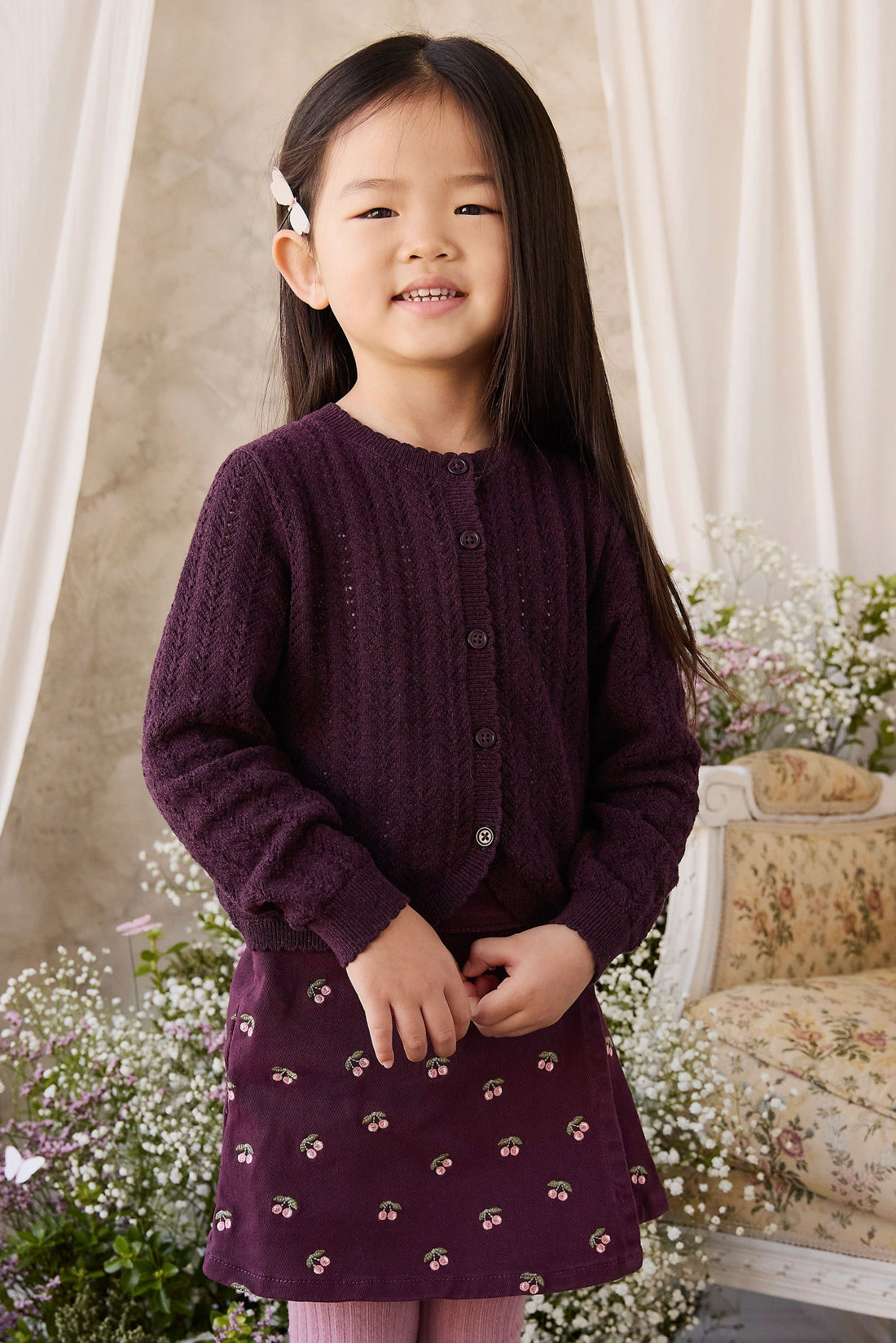 Beatrice Skirt - Cherry Fig Childrens Skirt from Jamie Kay Australia