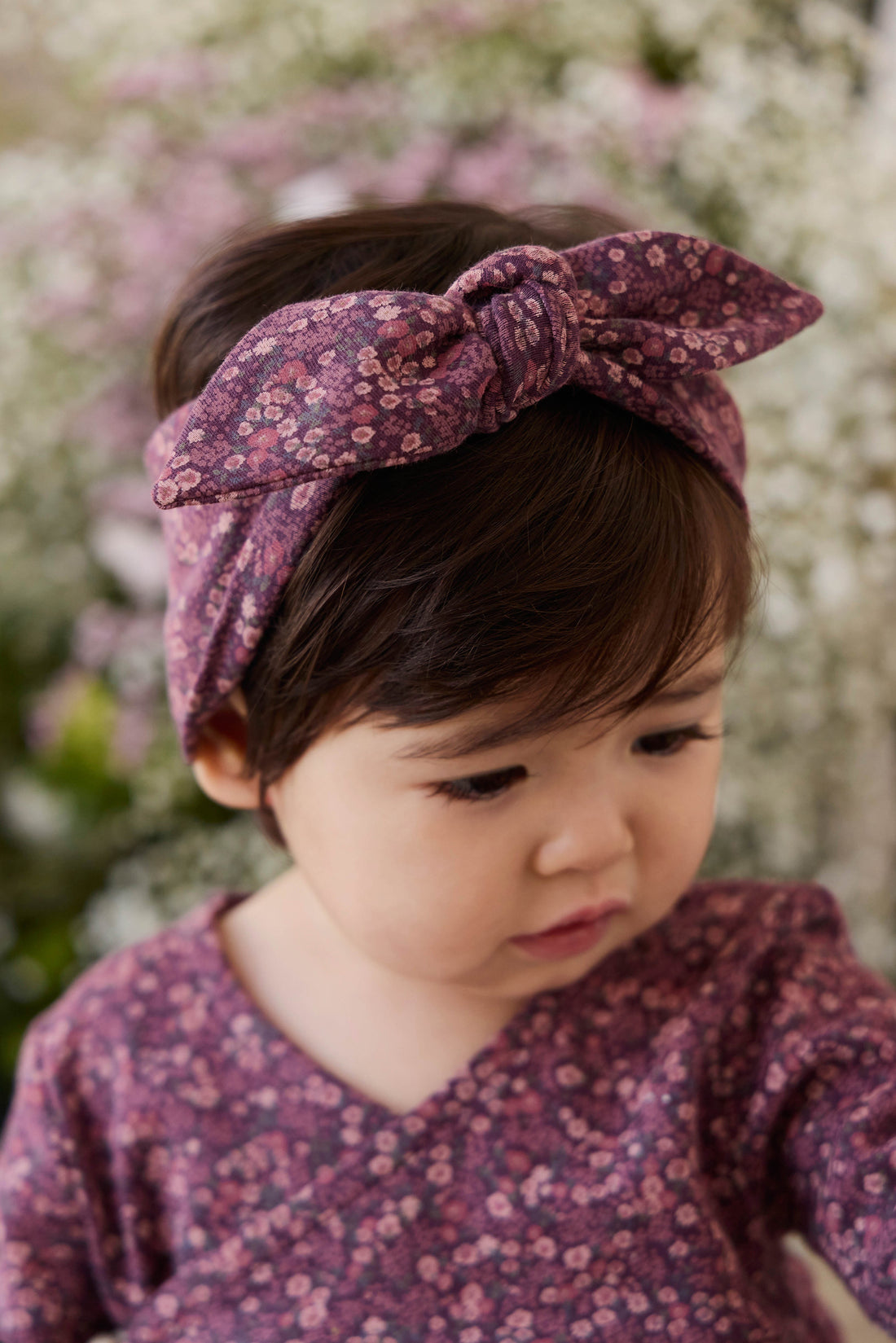 Organic Cotton Headband - Fig Floral Childrens Headband from Jamie Kay Australia
