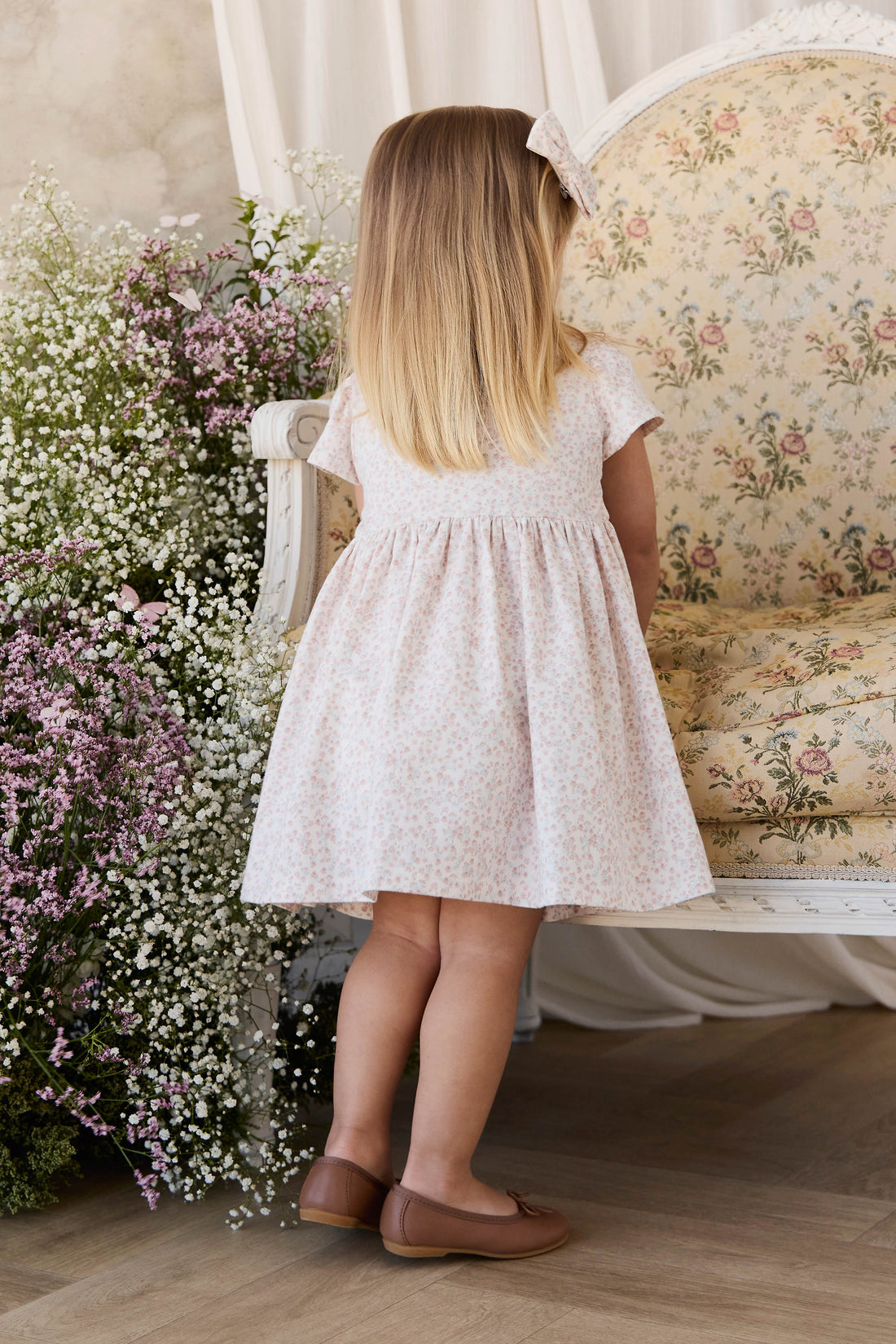 Organic Cotton Dahlia Dress - Posy Milk Childrens Dress from Jamie Kay Australia