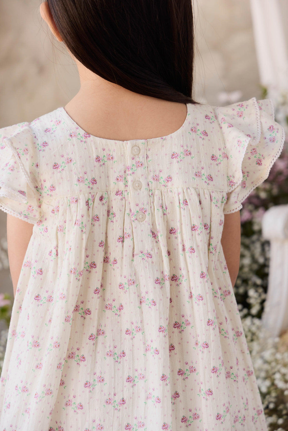Organic Cotton Caroline Dress - Molly Lilac Childrens Dress from Jamie Kay Australia