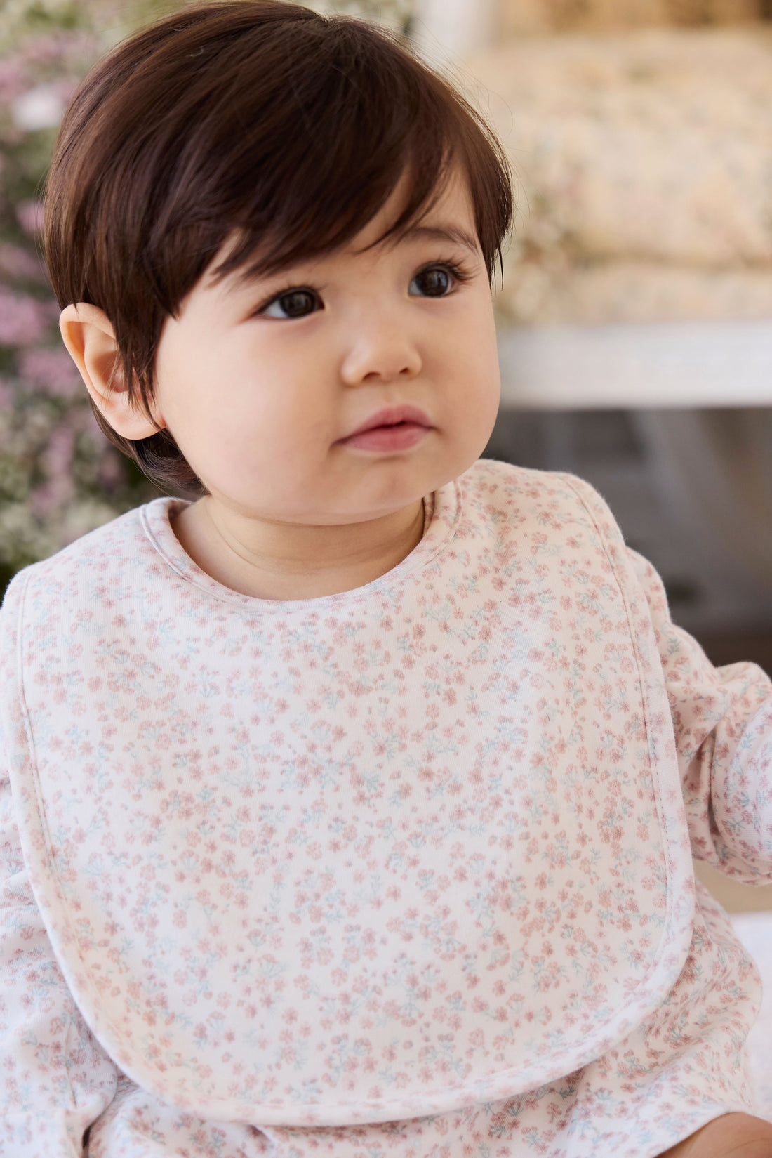 Organic Cotton Bib - Posy Milk Childrens Bib from Jamie Kay Australia