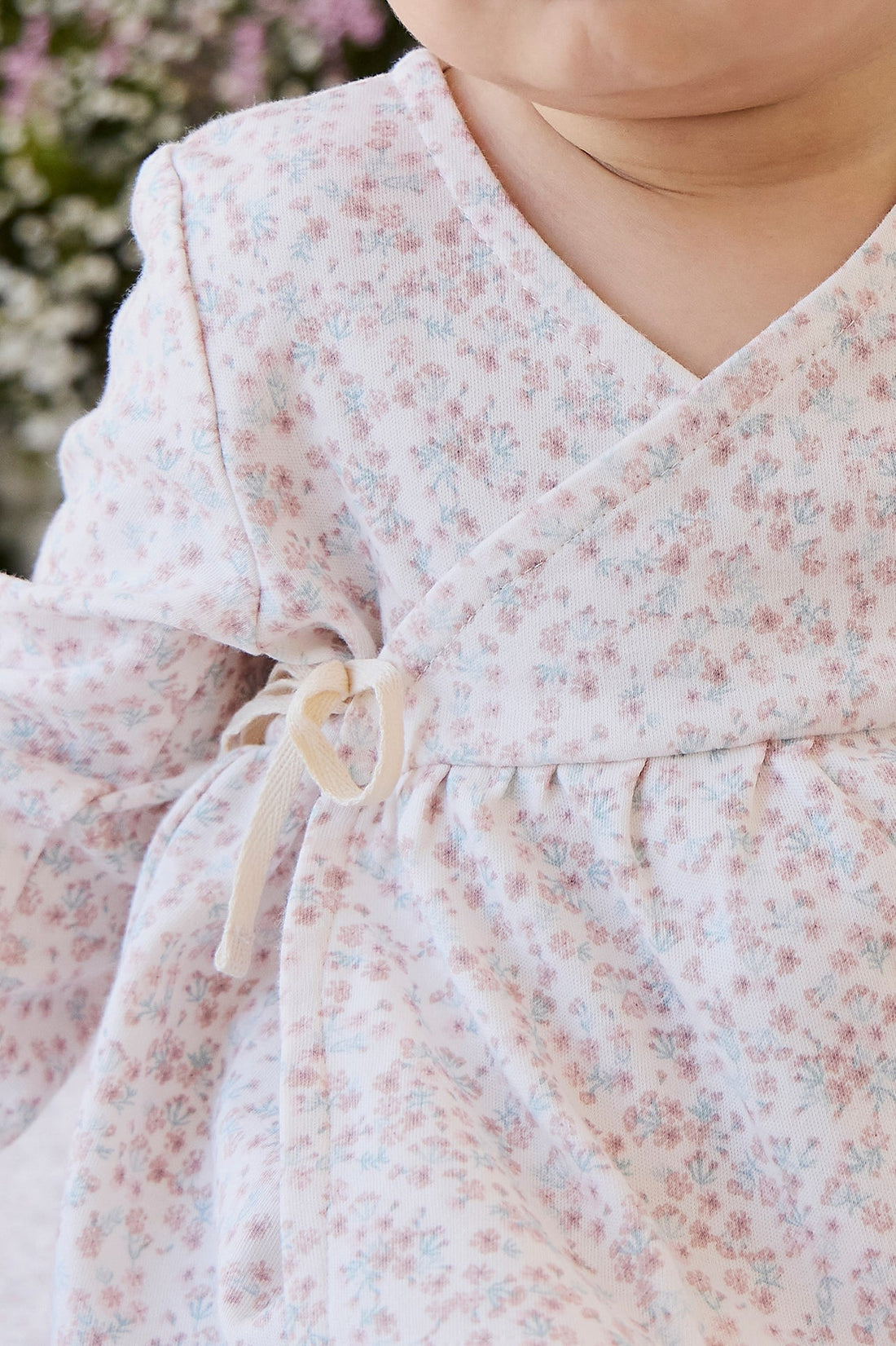 Organic Cotton Clemence Wrap Top - Posy Milk Childrens Top from Jamie Kay Australia