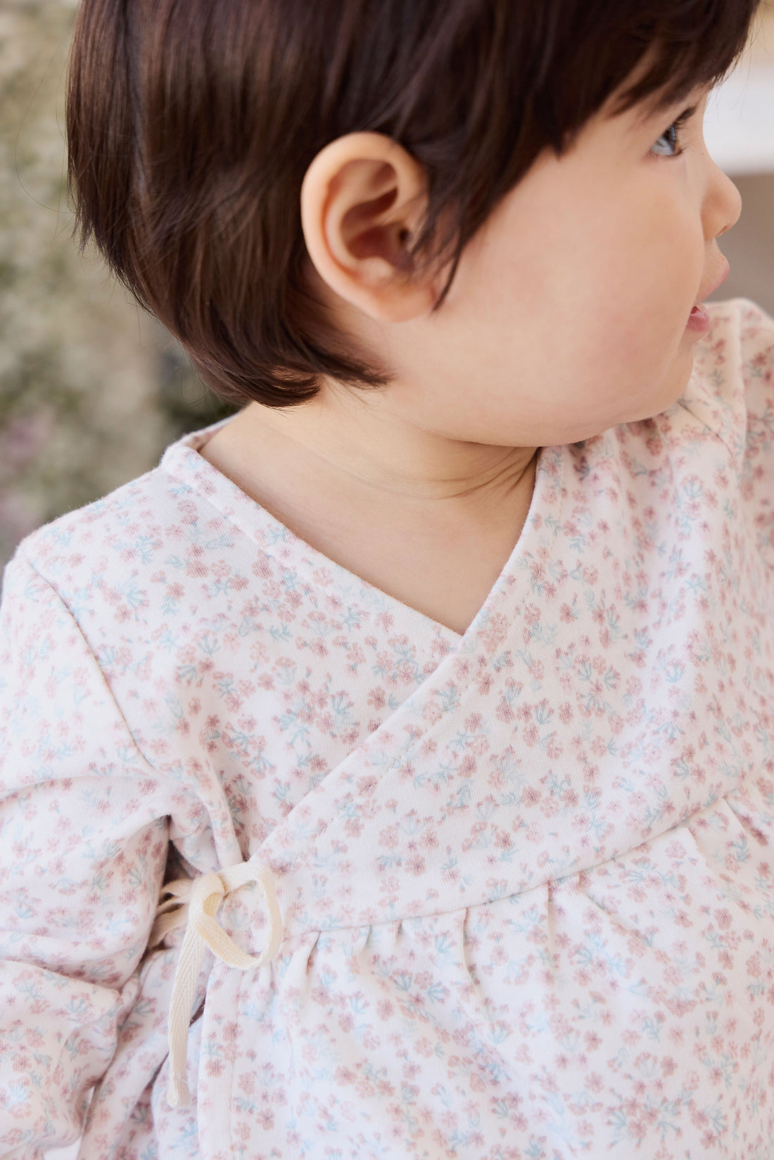 Organic Cotton Clemence Wrap Top - Posy Milk Childrens Top from Jamie Kay Australia