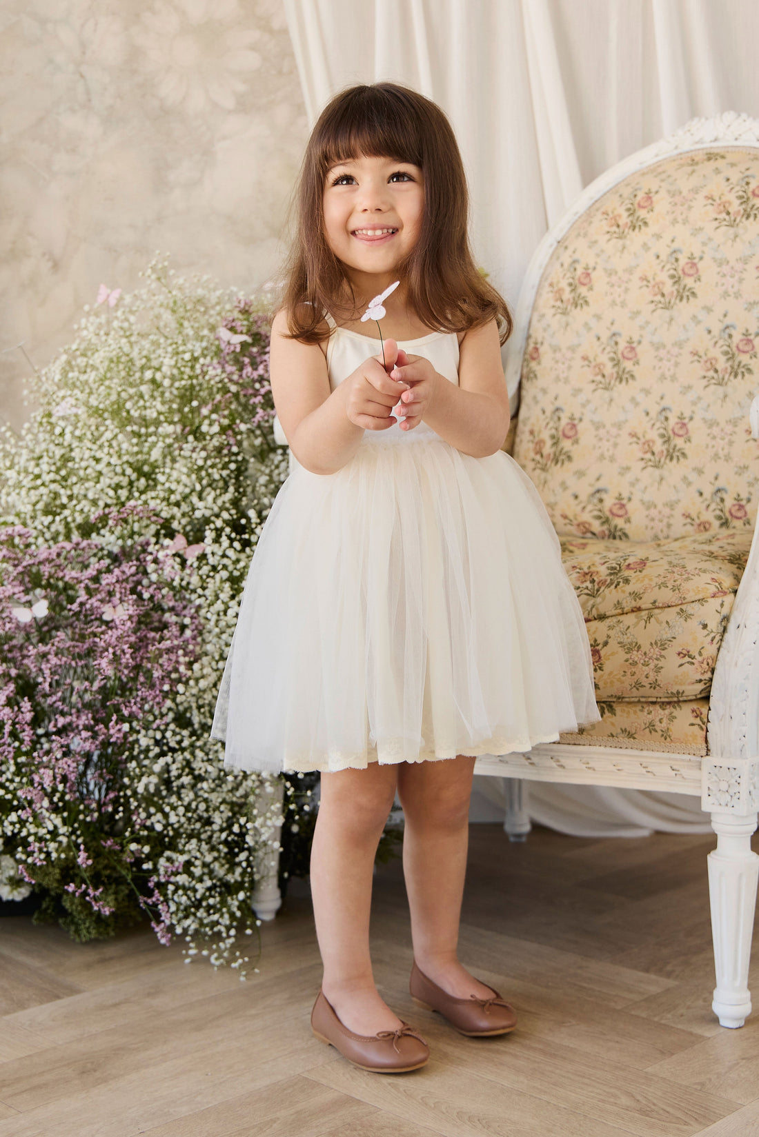 Leonie Dress - Parchment Childrens Dress from Jamie Kay Australia