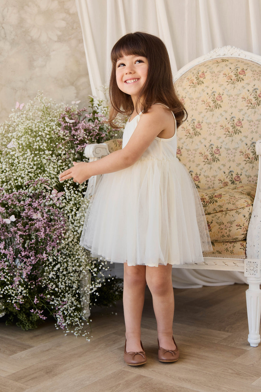 Leonie Dress - Parchment Childrens Dress from Jamie Kay Australia