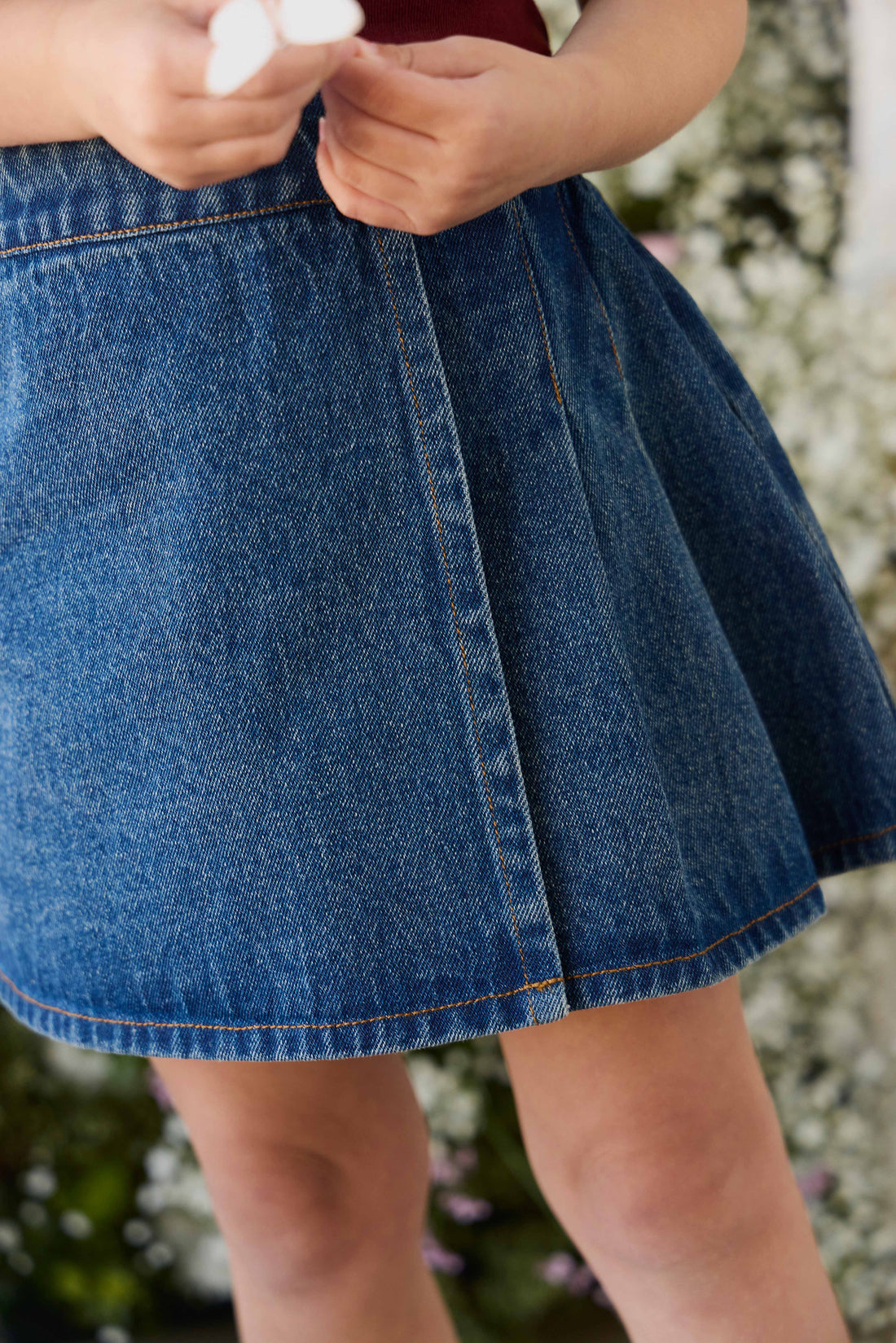 Beatrice Skirt - Classic Denim Childrens Skirt from Jamie Kay Australia
