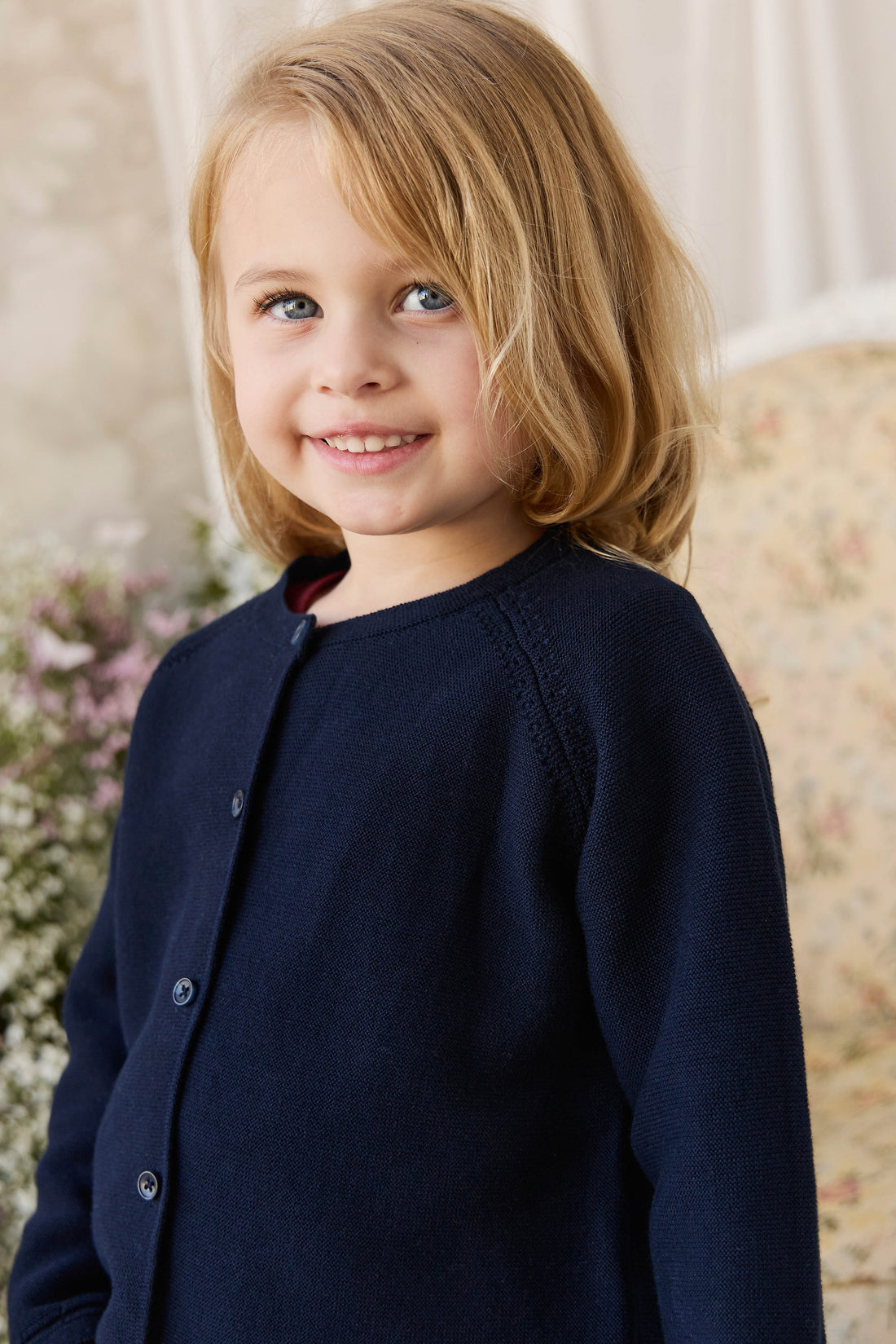 Delaney Knitted Cardigan - Starry Night Childrens Cardigan from Jamie Kay Australia