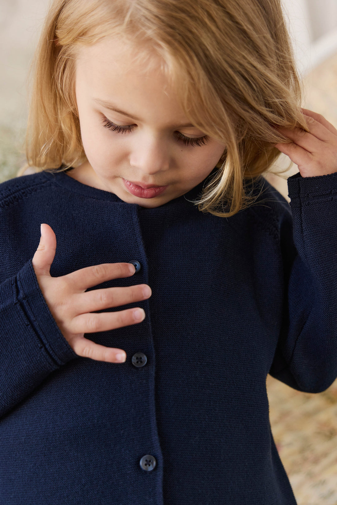 Delaney Knitted Cardigan - Starry Night Childrens Cardigan from Jamie Kay Australia