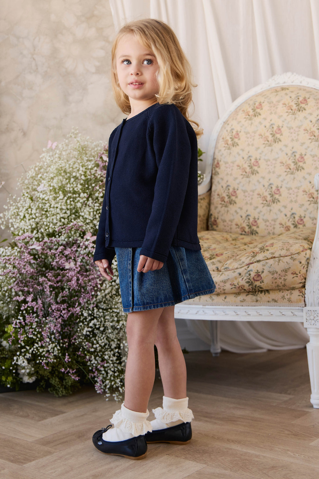 Delaney Knitted Cardigan - Starry Night Childrens Cardigan from Jamie Kay Australia