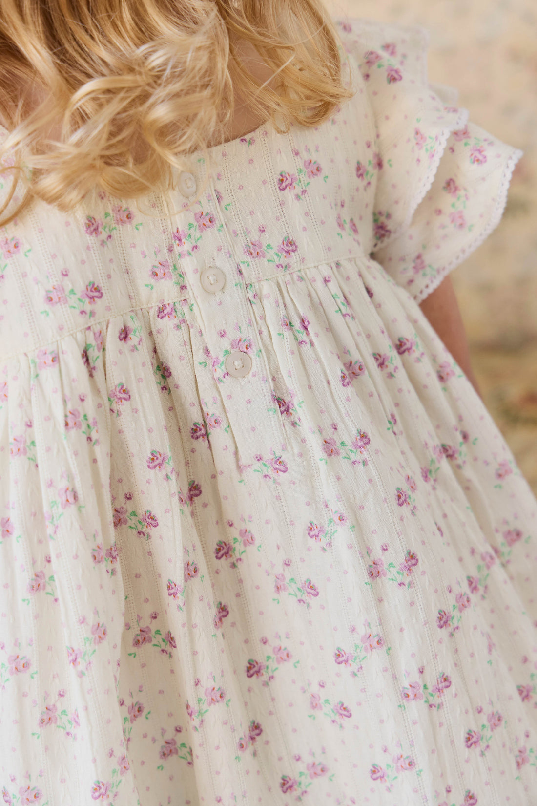Organic Cotton Caroline Dress - Molly Lilac Childrens Dress from Jamie Kay Australia