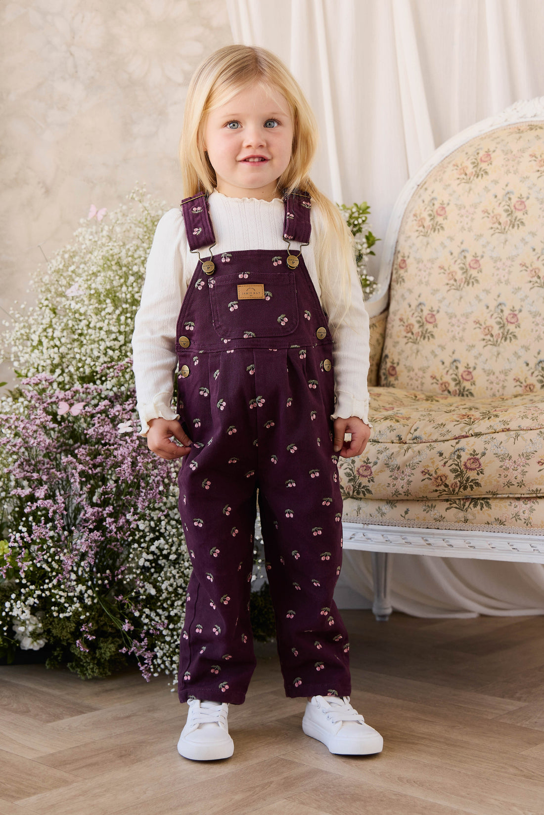 Blair Overall - Cherry Fig Childrens Overall from Jamie Kay Australia