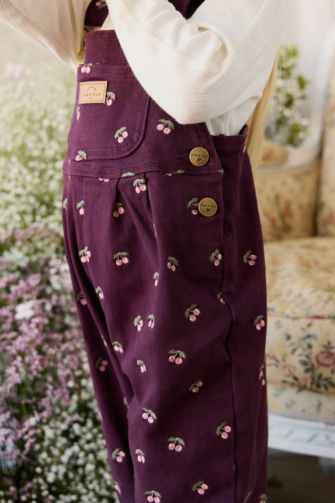 Blair Overall - Cherry Fig Childrens Overall from Jamie Kay Australia