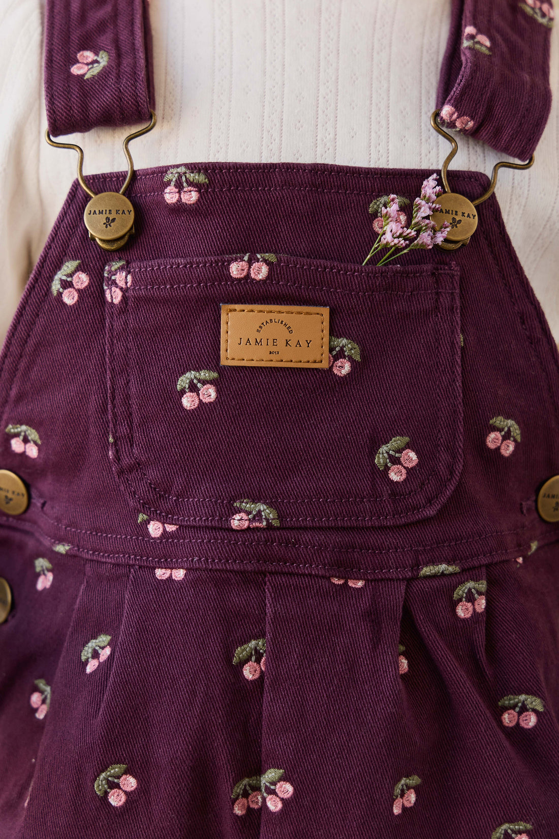 Blair Overall - Cherry Fig Childrens Overall from Jamie Kay Australia
