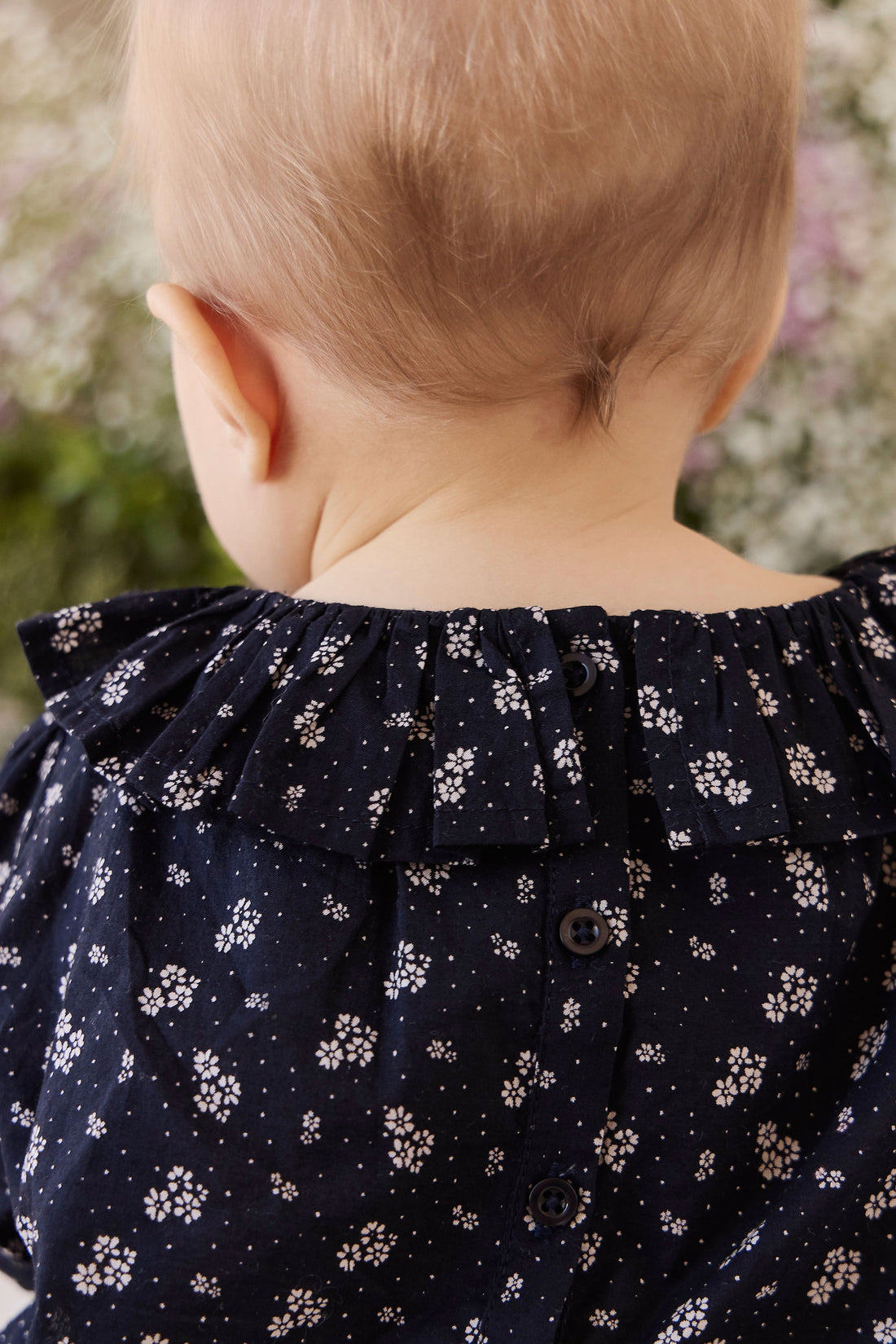 Organic Cotton Dominique Top - Maisie Navy Childrens Top from Jamie Kay Australia