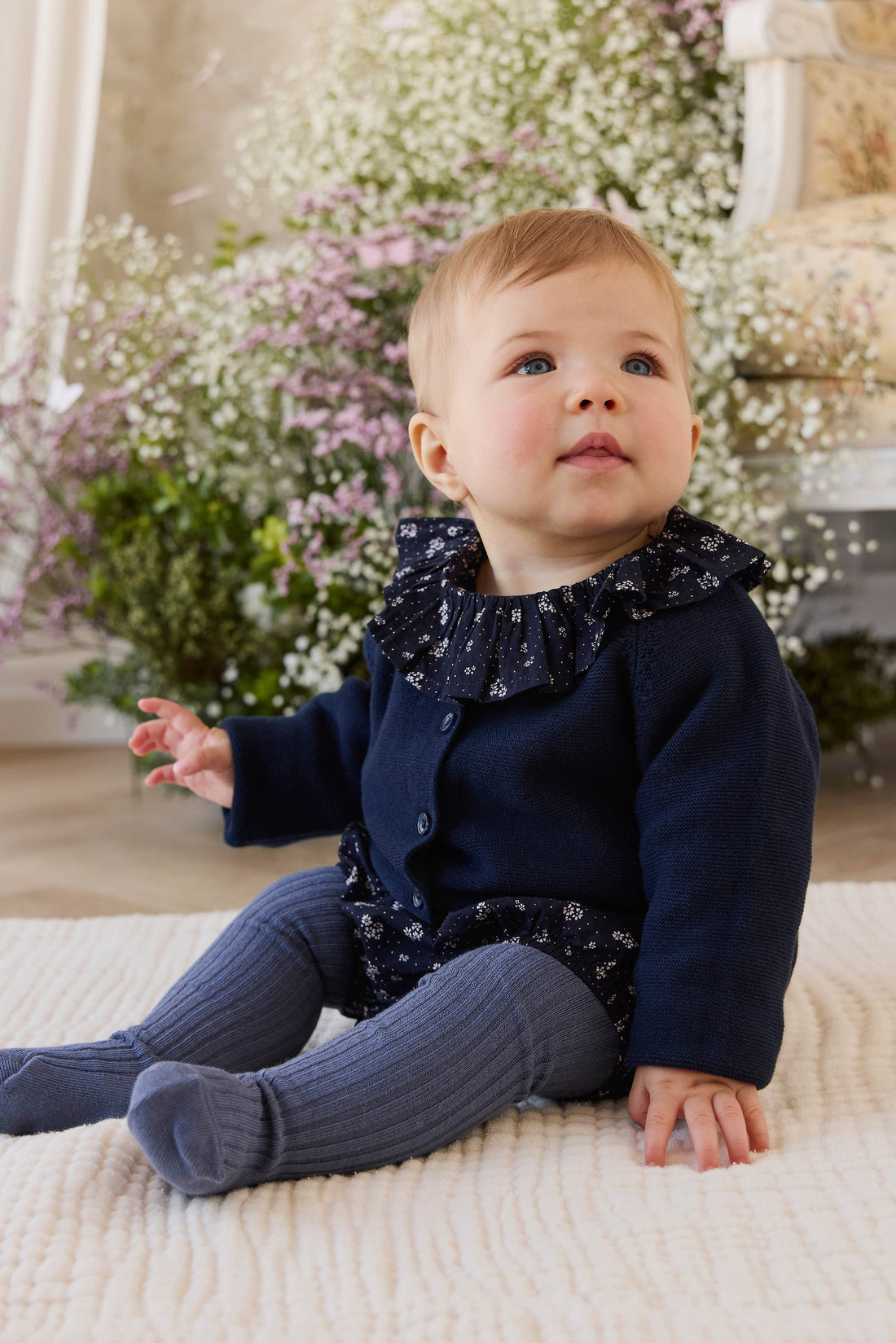 Delaney Knitted Cardigan - Starry Night Childrens Cardigan from Jamie Kay Australia