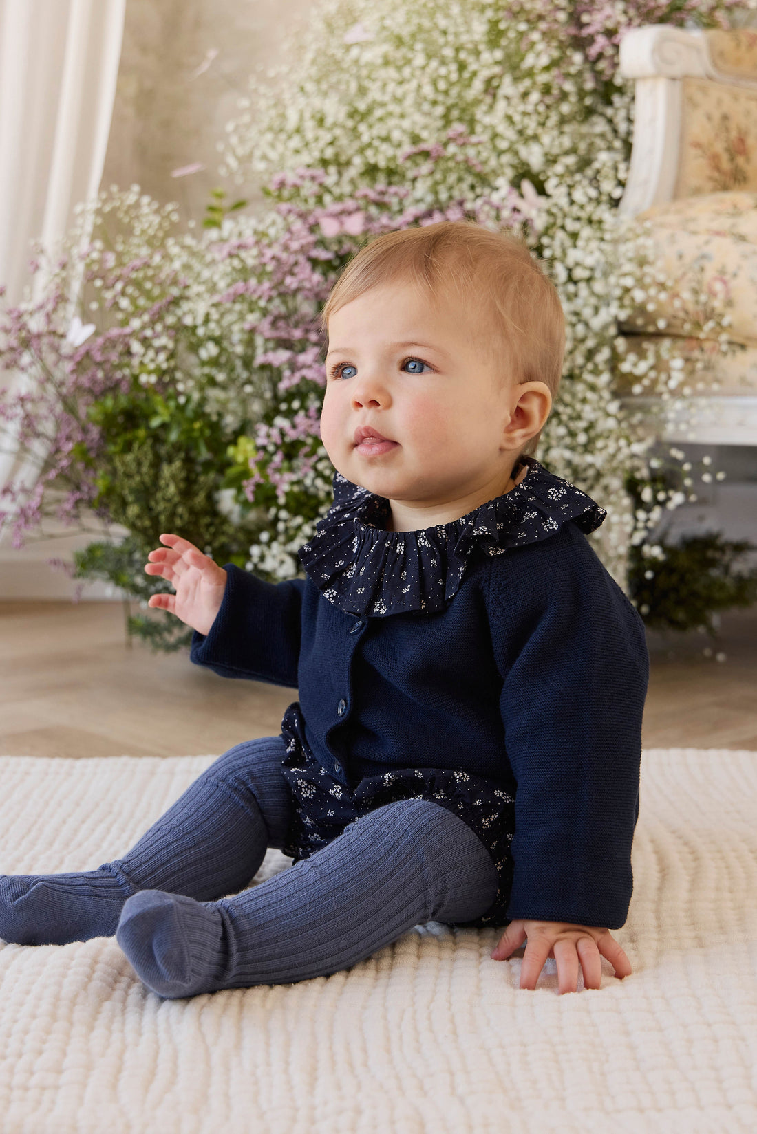 Ribbed Tight - Bastille Childrens Tights from Jamie Kay Australia