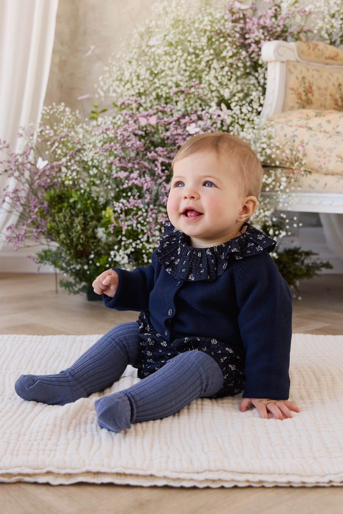 Delaney Knitted Cardigan - Starry Night Childrens Cardigan from Jamie Kay Australia