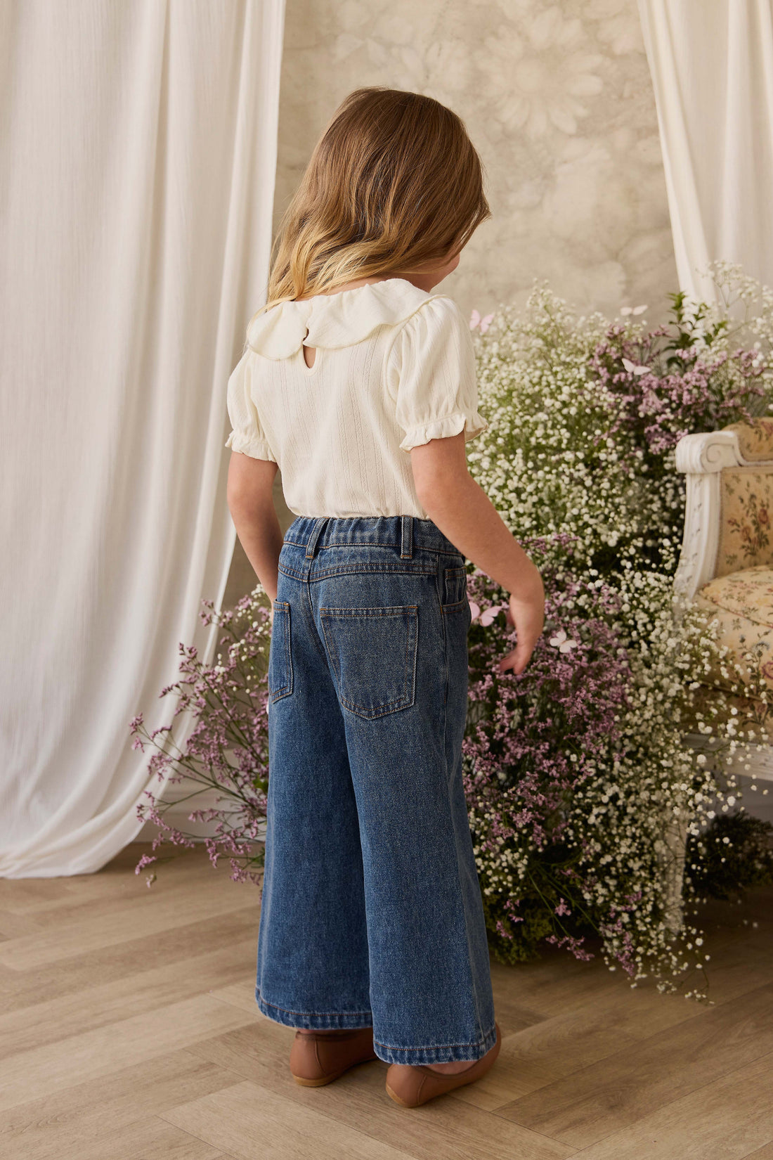 Beatrice Pant - Classic Denim Childrens Pant from Jamie Kay Australia