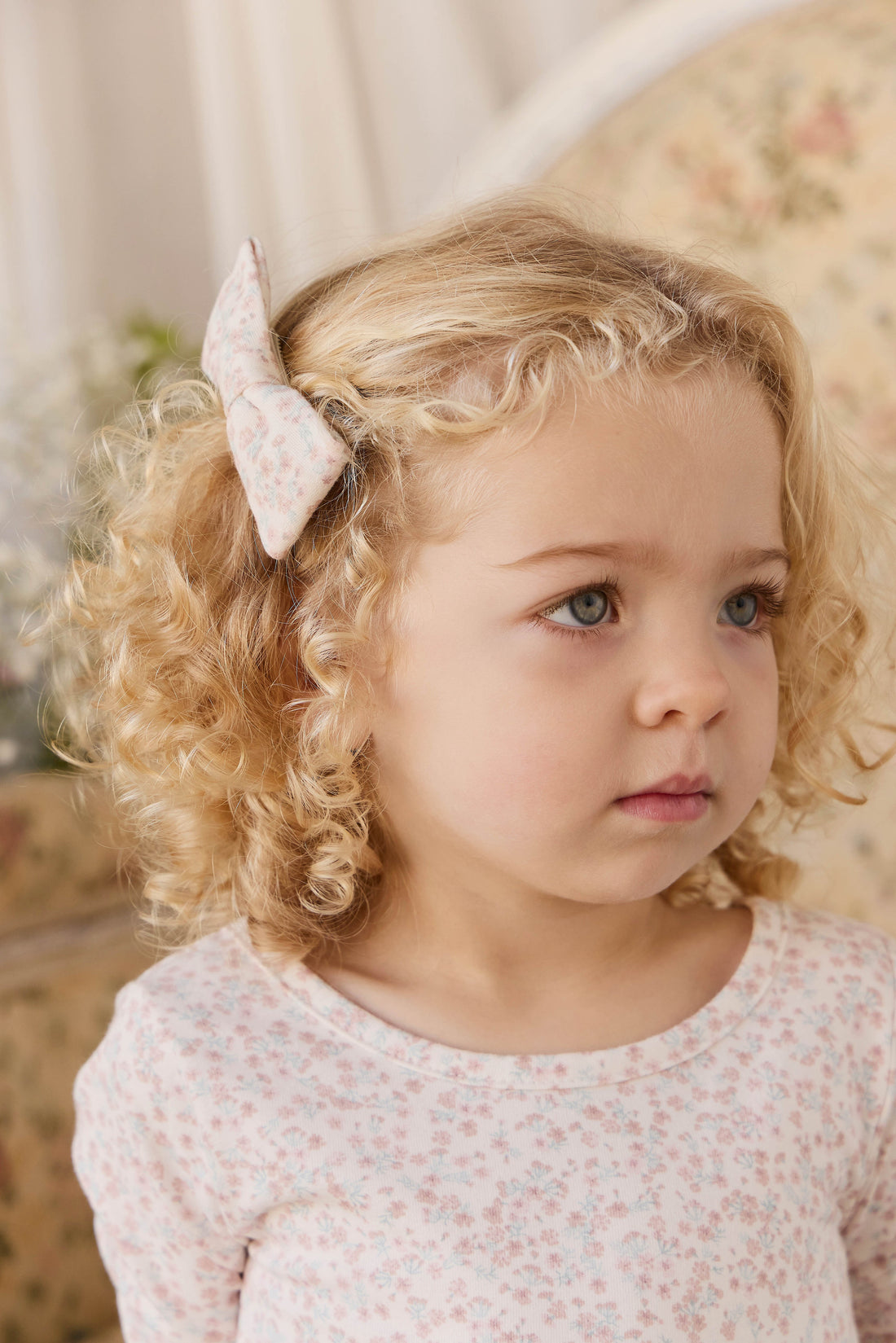 Organic Cotton Desiree Bow - Posy Milk Childrens Bow from Jamie Kay Australia