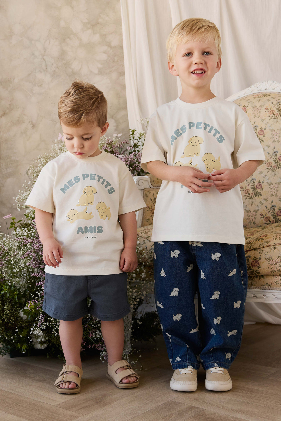 Organic Cotton Bjorn Tee - Pristine Childrens Top from Jamie Kay Australia