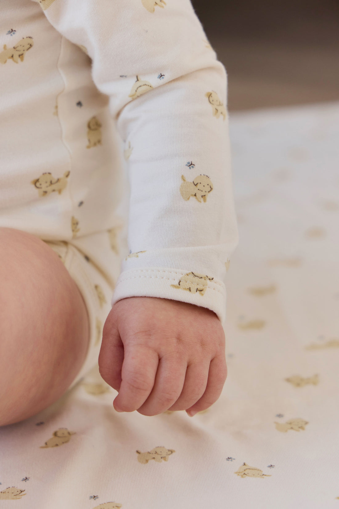 Organic Cotton Cassius Long Sleeve Bodysuit - Playful Honey Childrens Bodysuit from Jamie Kay Australia