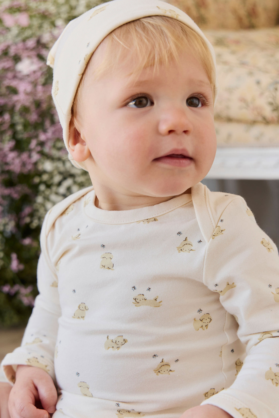 Organic Cotton Cassius Long Sleeve Bodysuit - Playful Honey Childrens Bodysuit from Jamie Kay Australia
