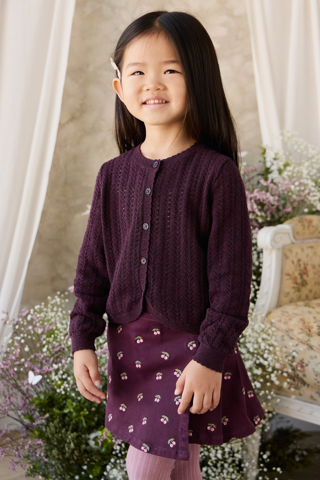 Beatrice Skirt - Cherry Fig Childrens Skirt from Jamie Kay Australia