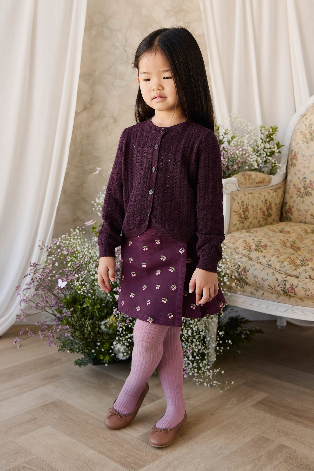 Beatrice Skirt - Cherry Fig Childrens Skirt from Jamie Kay Australia