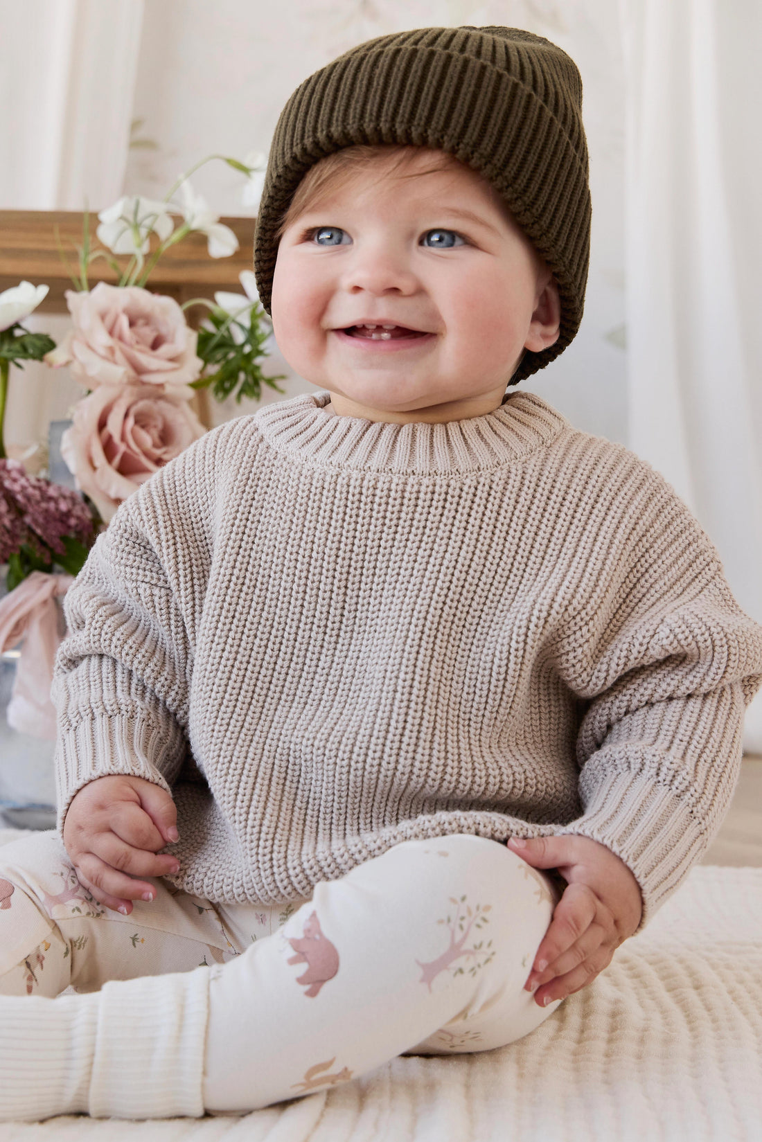 Organic Cotton Everyday Legging - Party Animals Childrens Legging from Jamie Kay Australia
