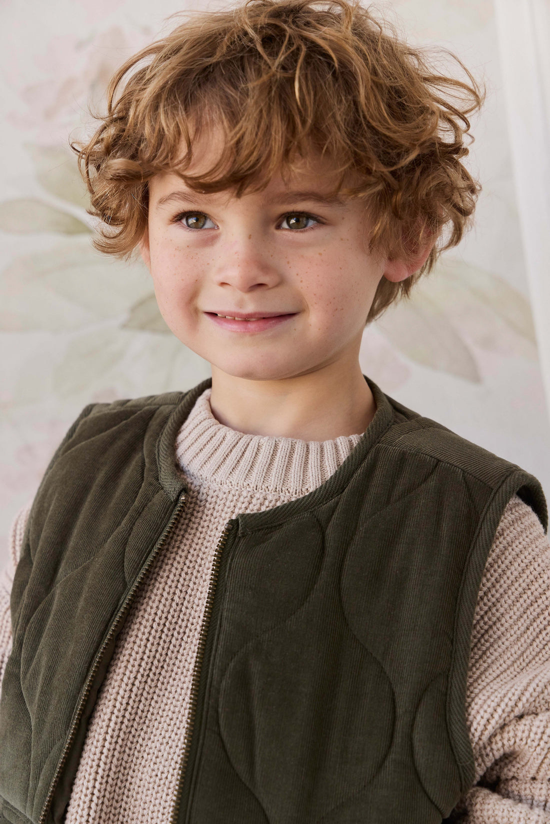 Conner Vest - Oregano Childrens Vest from Jamie Kay Australia