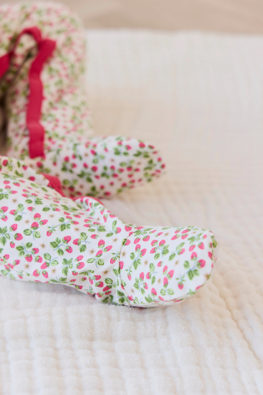 Organic Cotton Murphy Onepiece - Cottage Strawberries Childrens Onepiece from Jamie Kay Australia