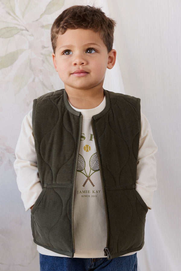Conner Vest - Oregano Childrens Vest from Jamie Kay Australia