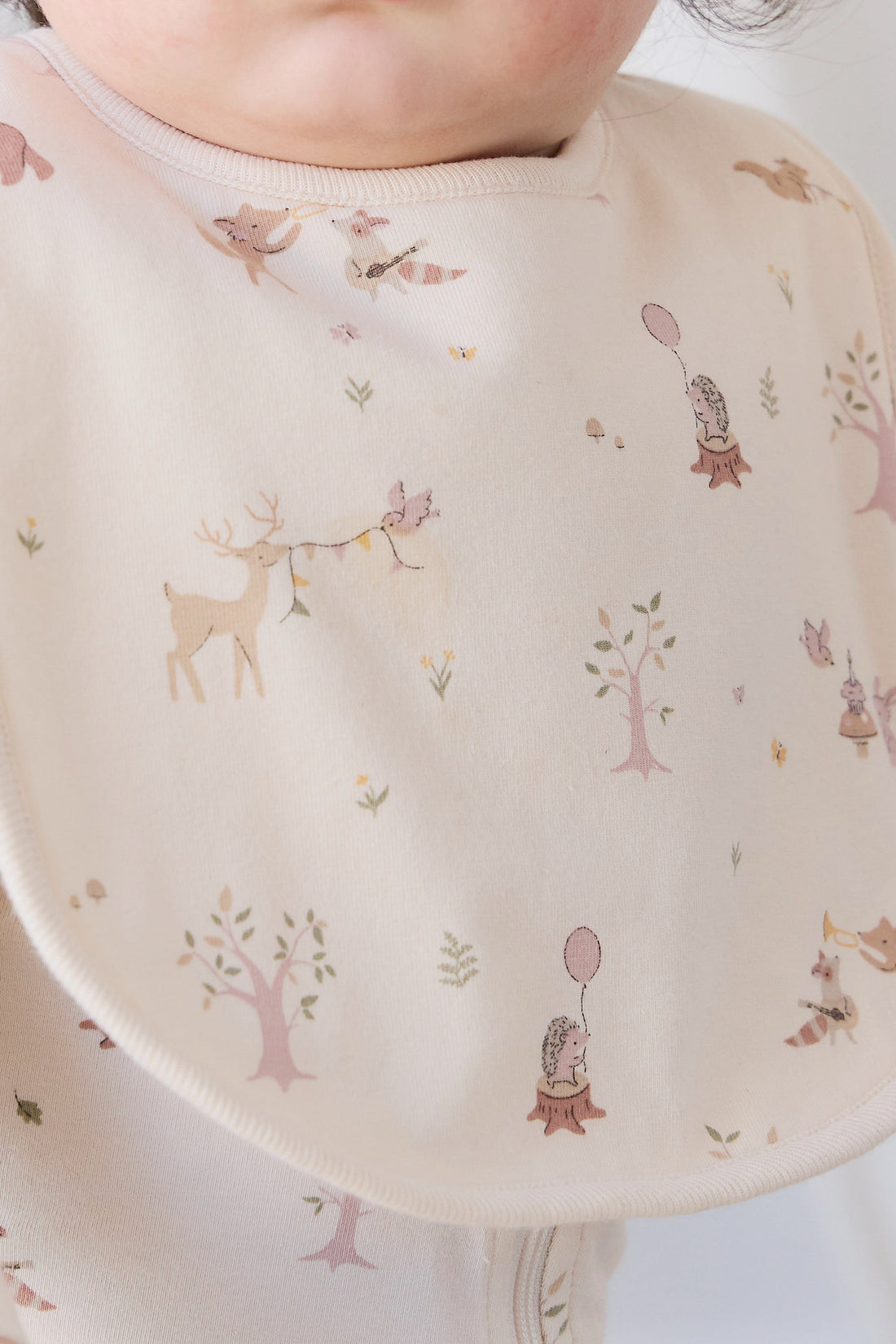 Organic Cotton Bib - Party Animals Childrens Bib from Jamie Kay Australia