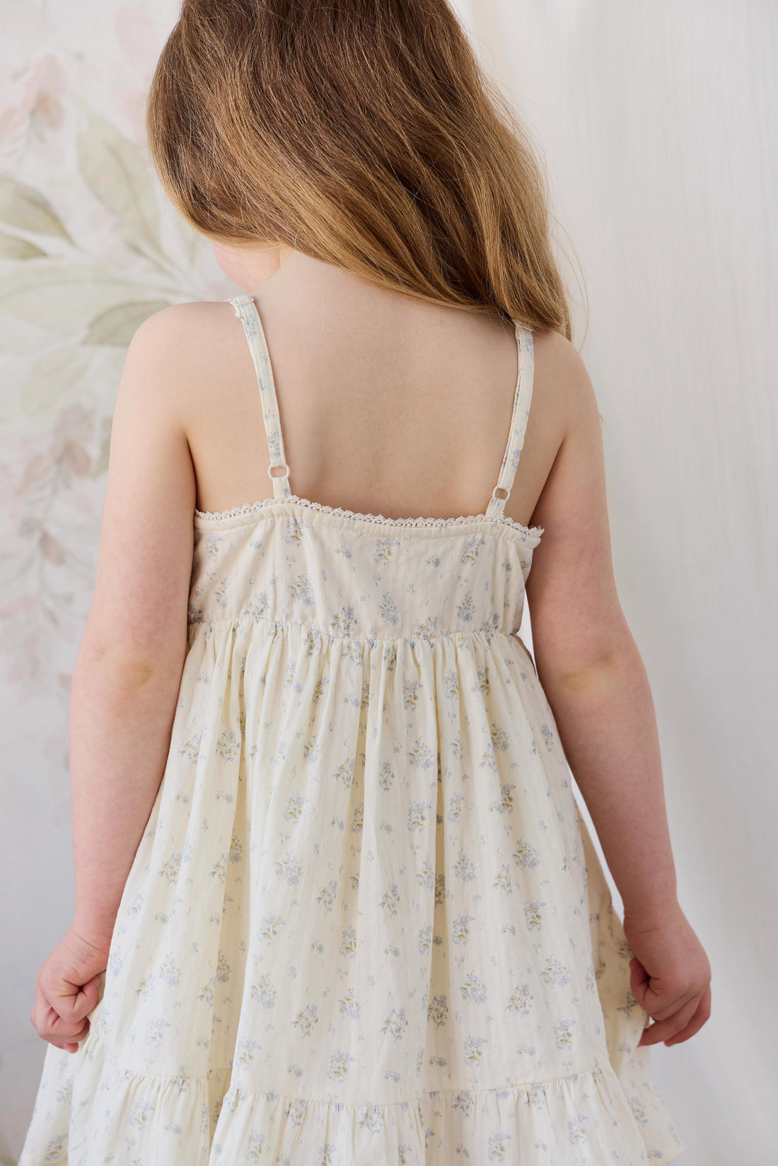 Organic Cotton Elka Dress - Justine Vanilla Sky Childrens Dress from Jamie Kay Australia