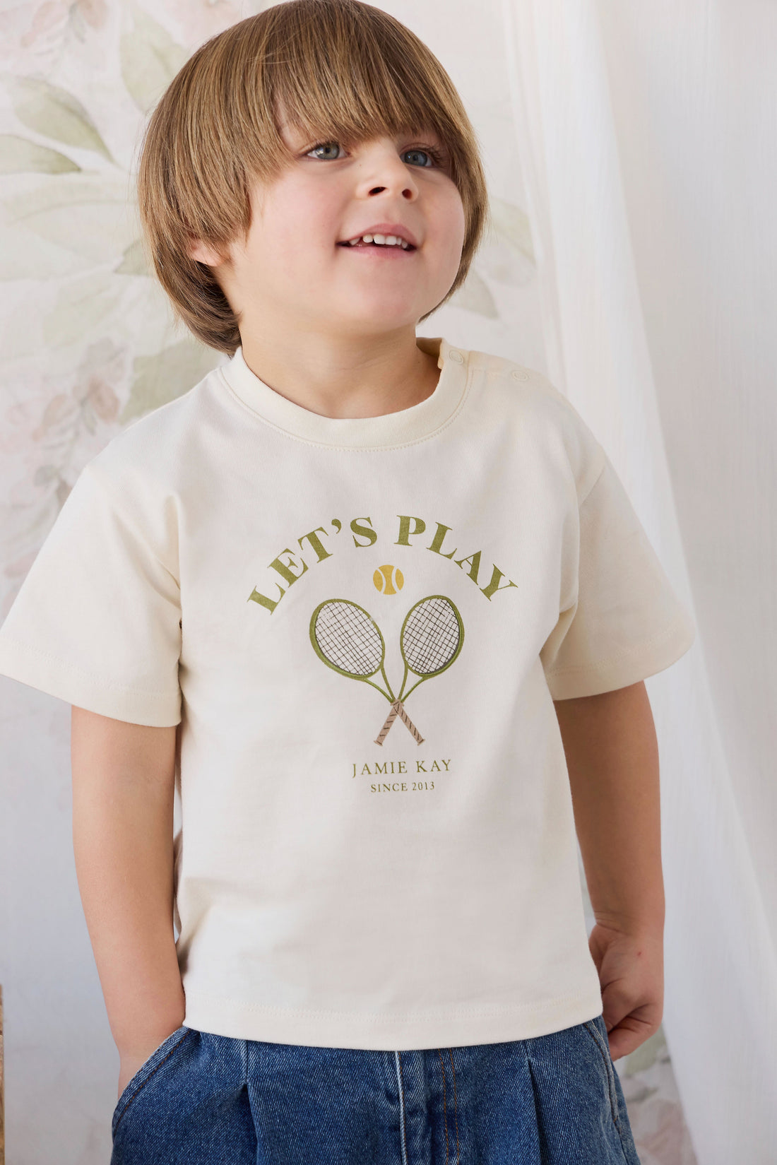 Organic Cotton Bjorn Tee - Lets Play Tofu Childrens Top from Jamie Kay Australia