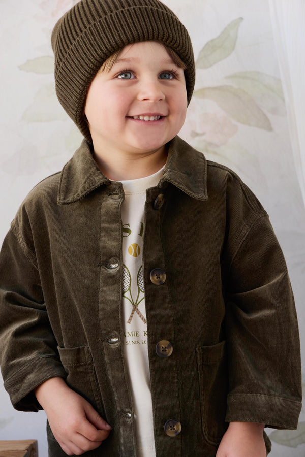 Alvin Jacket - Deep Olive Childrens Jacket from Jamie Kay Australia
