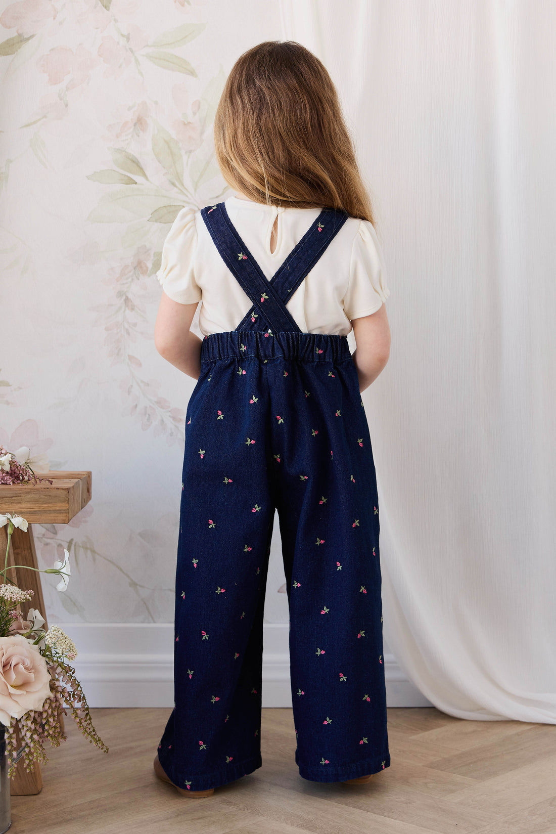 Dovie Overall - Rosebud Denim Childrens Overall from Jamie Kay Australia