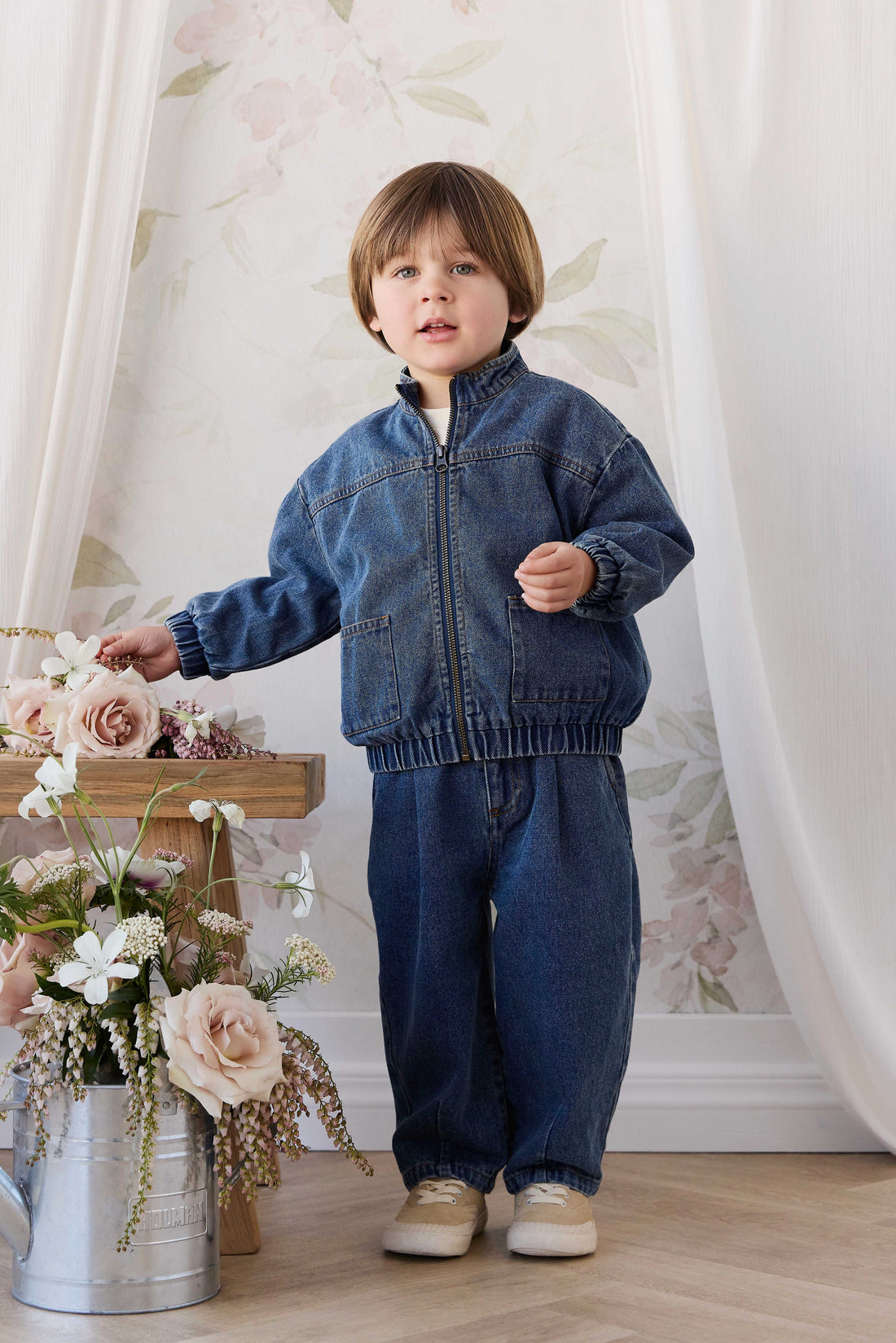 Penn Denim Pant - Classic Wash Denim Childrens from Jamie Kay Australia