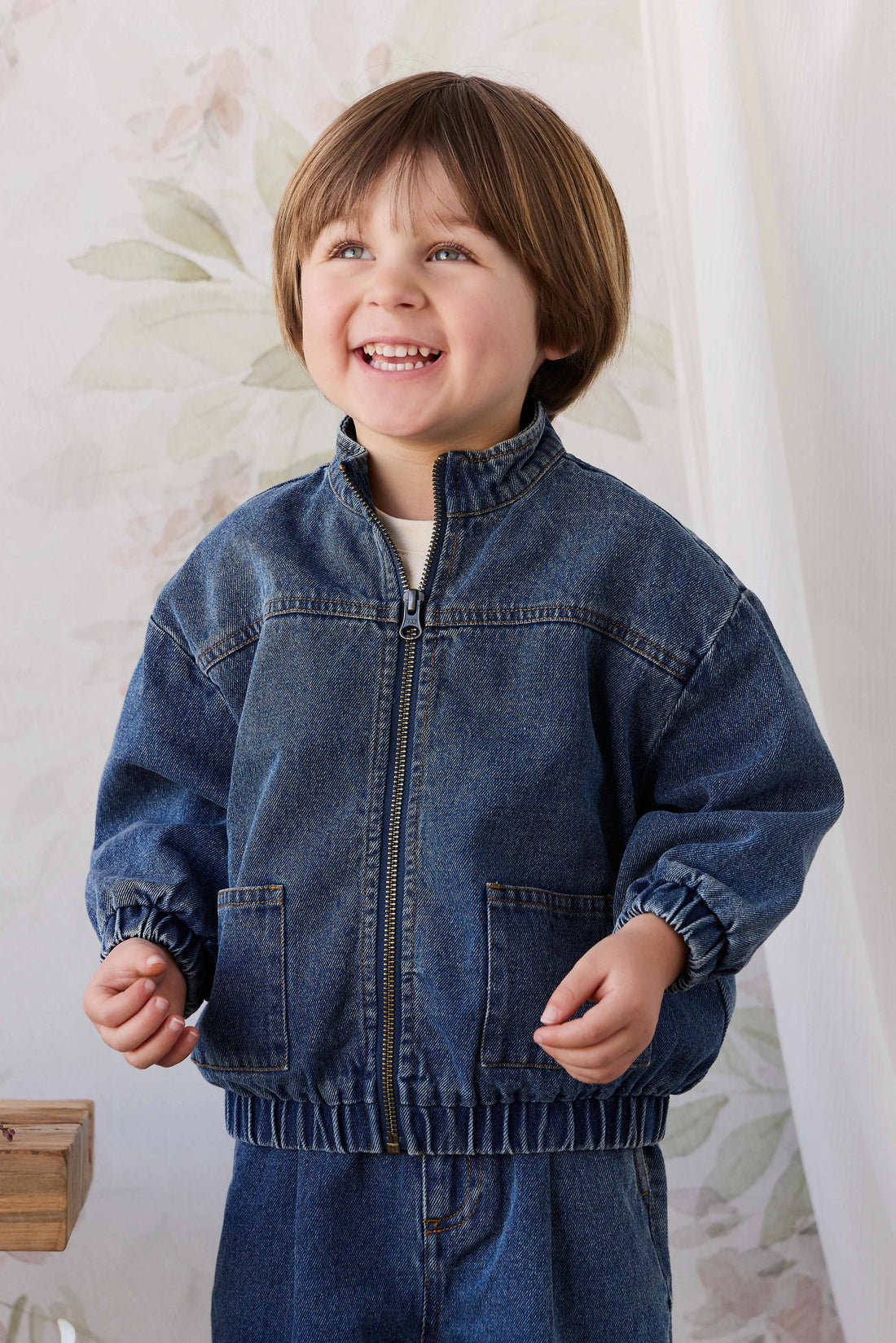 Murray Denim Jacket - Classic Wash Denim Childrens Jacket from Jamie Kay Australia