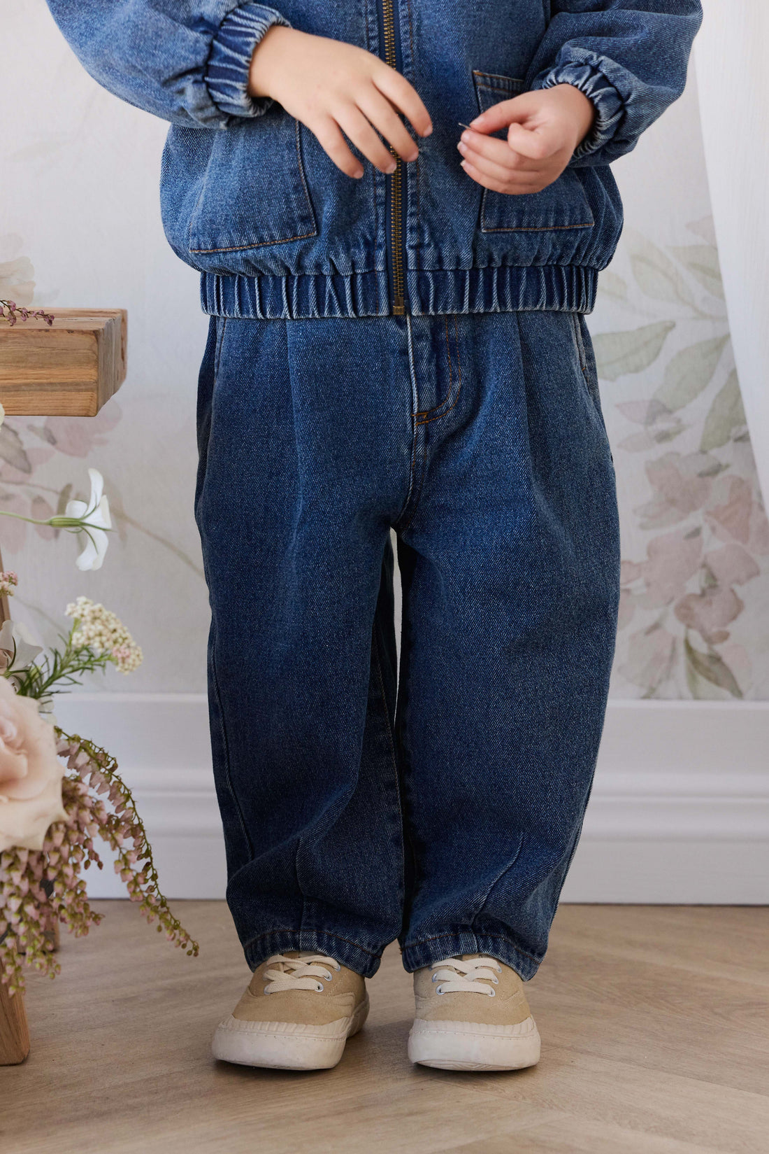 Penn Denim Pant - Classic Wash Denim Childrens from Jamie Kay Australia