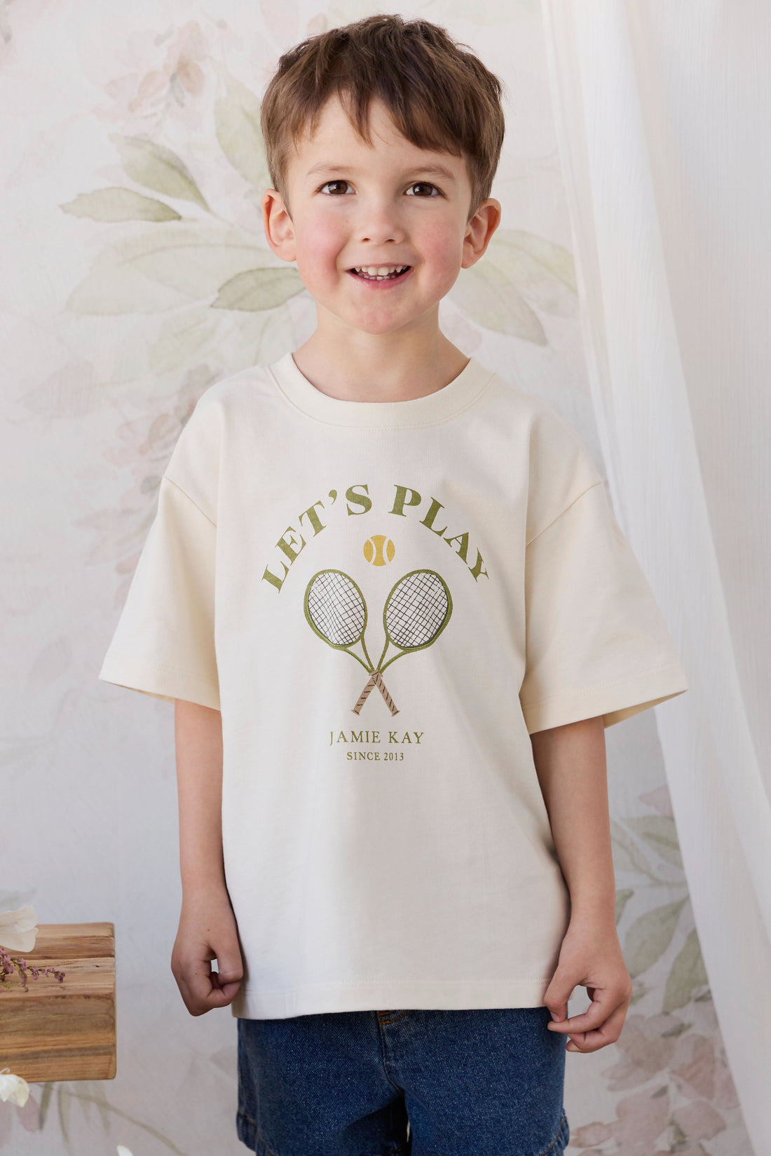 Organic Cotton Bjorn Tee - Lets Play Tofu Childrens Top from Jamie Kay Australia